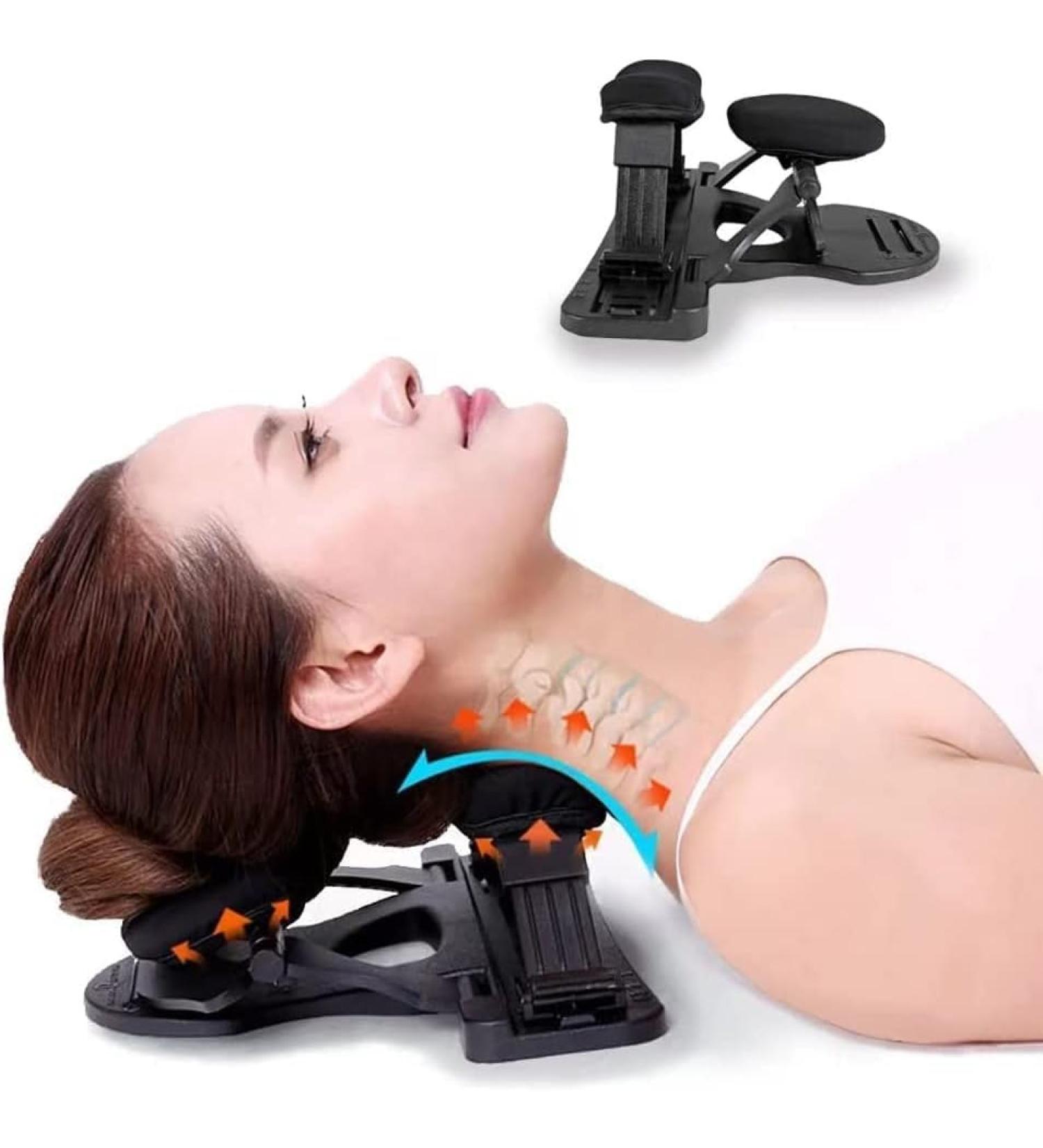 Magic Neck Support Neck and Shoulder Relaxer 8Height Adjustable Design Cervical Traction Device for TMJ Pain Relief and Cervical Spine Alignment - Buy Online on GoSupps.com