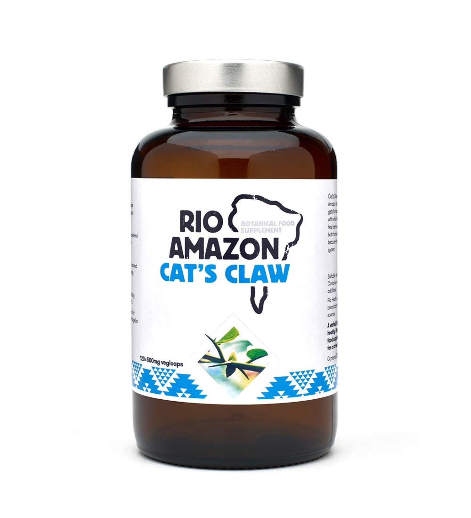 Rio Amazon Cat's Claw Bark Capsules - 120 x 500mg | Powerful Immune Support - Buy Online on GoSupps.com