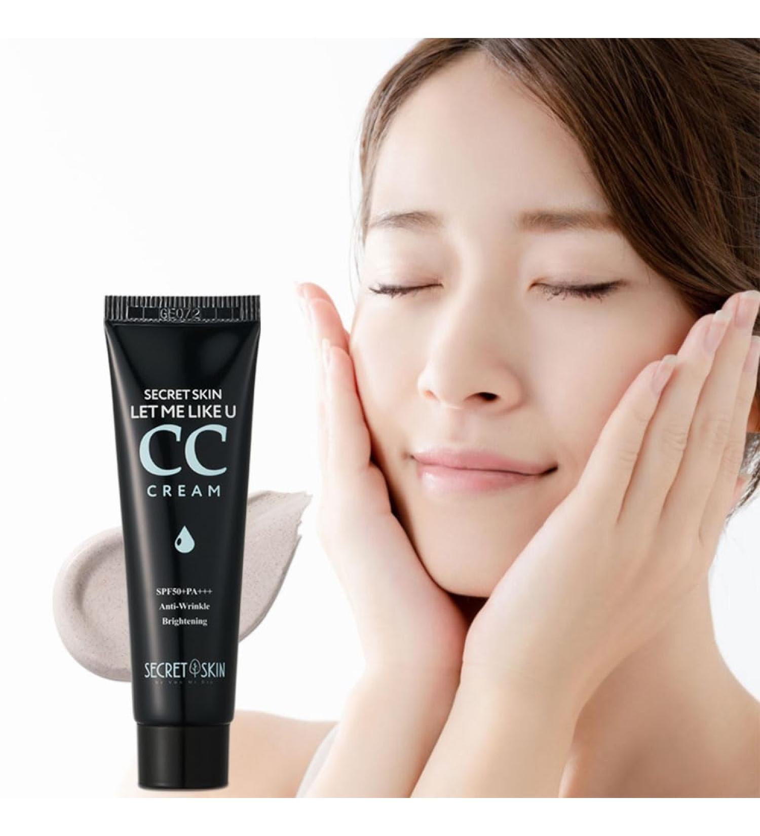 SECRET SKIN CC Cream Foundation for Mature Skin - Moisturizing Lifting Tinted Moisturizer with Hyaluronic Acid | Korean Makeup #01 - Buy Online on GoSupps.com