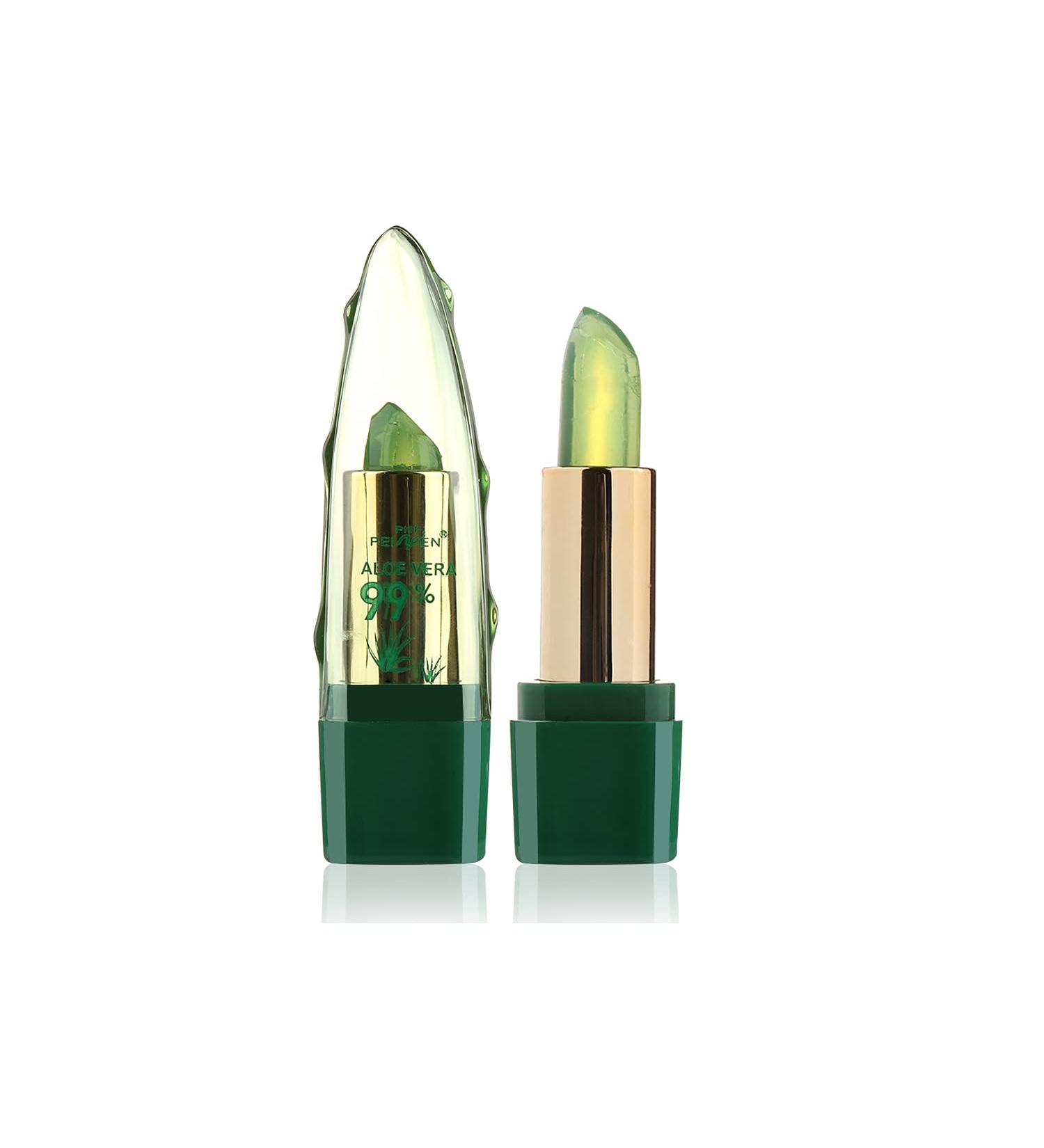 Genenic Aloe Vera Lipstick - Long Lasting Moisturizing Lip Makeup | Color Changing & Anti-Cracking Formula for Charming Shine | 1Pc - Buy Online on GoSupps.com