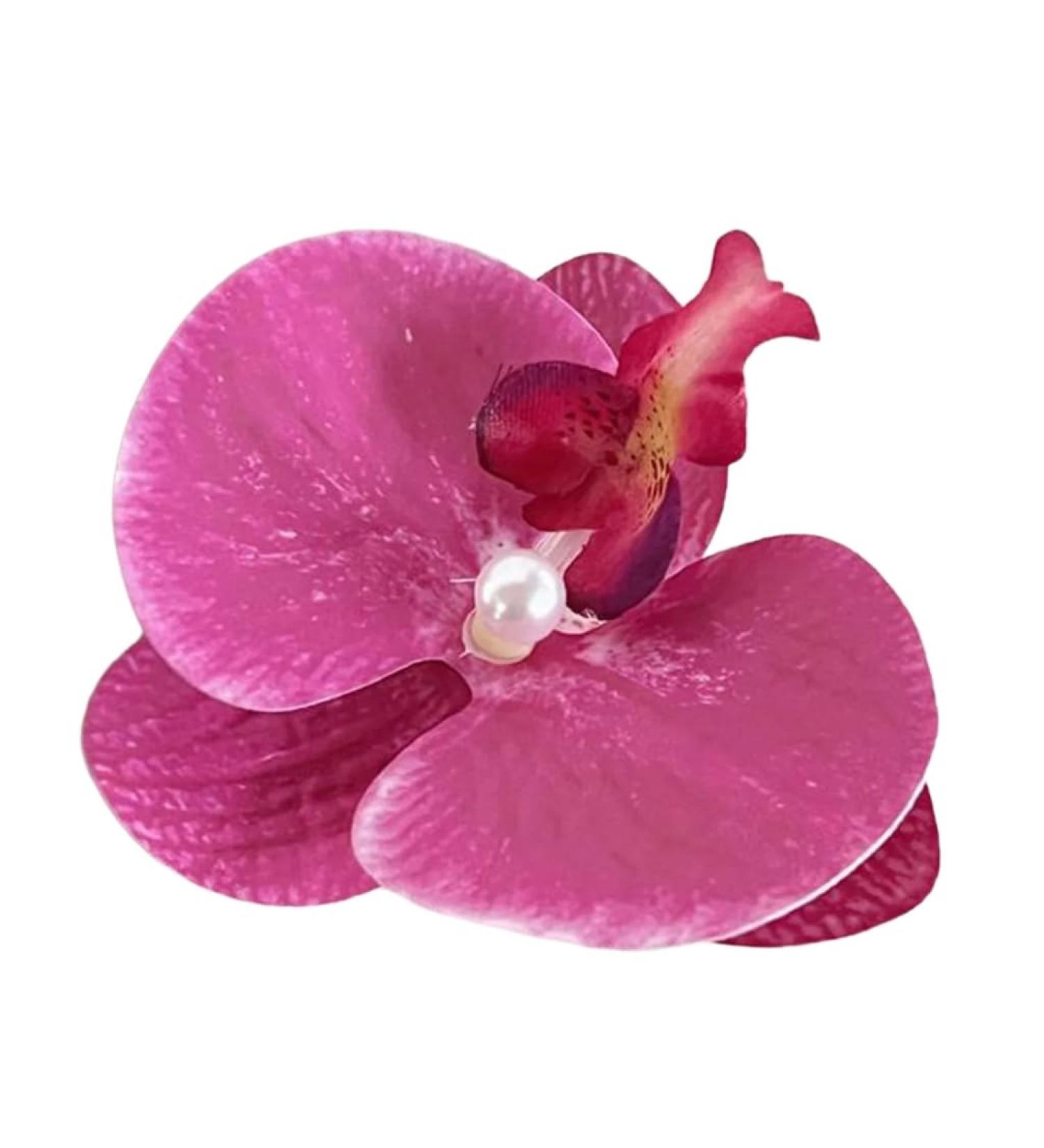 hgnxa Elegant Flower Hair Clip Unique Hair Barrettes Large Flower Acrylic Hair Clip Chic Hairpin for Weddings and Parties - Buy Online on GoSupps.com