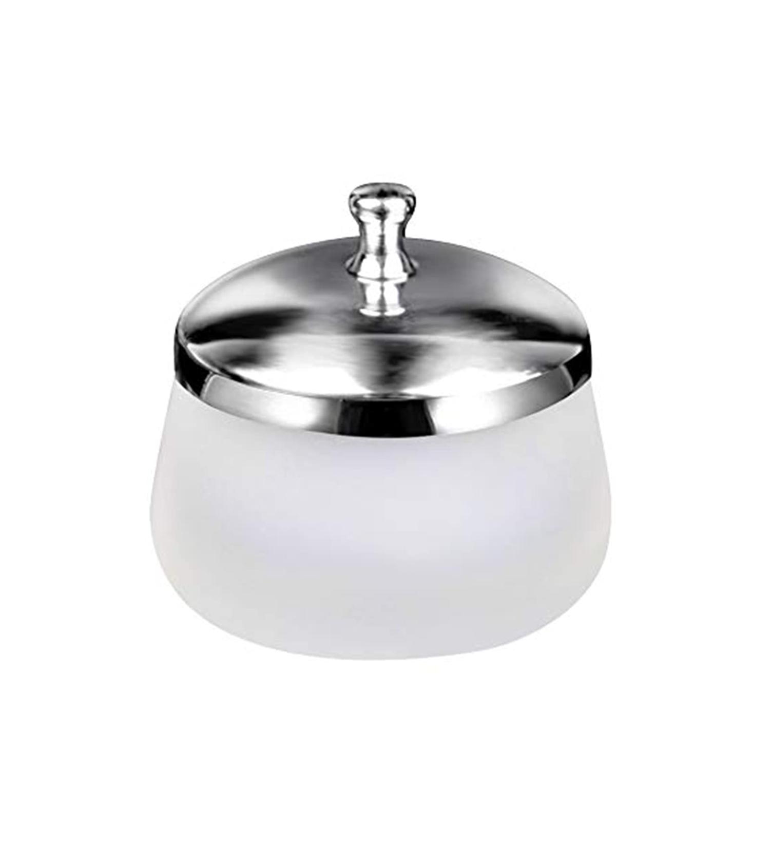 Crystal Glass Nail Art Dappen Dish with Cover - Acrylic Powder Liquid Container for Beauty Art Nails | HJ-NAPB025 - Buy Online on GoSupps.com