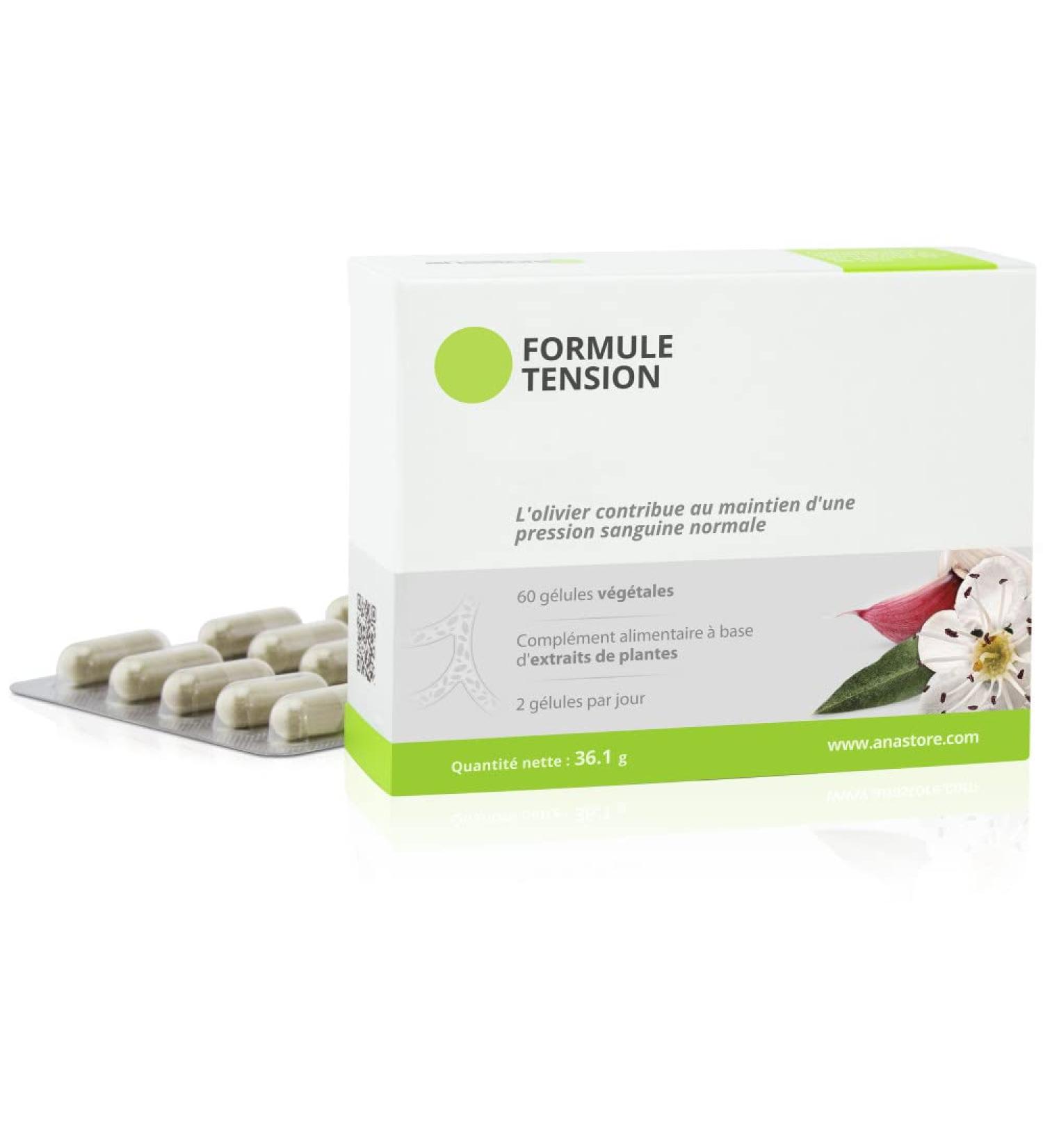 Tension formula * 400 mg / 60 capsules * Garlic Hawthorn and Olivier - Buy Online on GoSupps.com