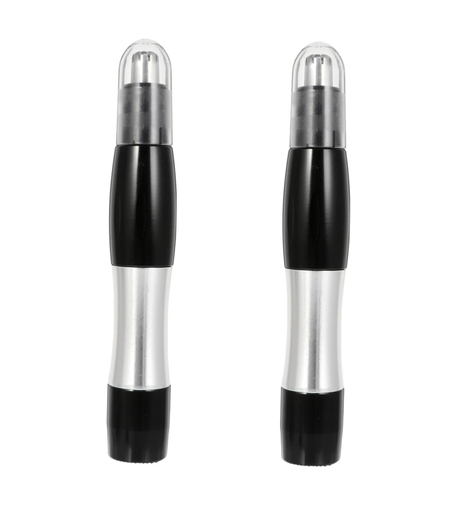 FOMIYES 2 Pcs Nose Hair Trimmer & Facial Hair Remover Battery-Powered Epilator for Effortless Grooming - Buy Online on GoSupps.com