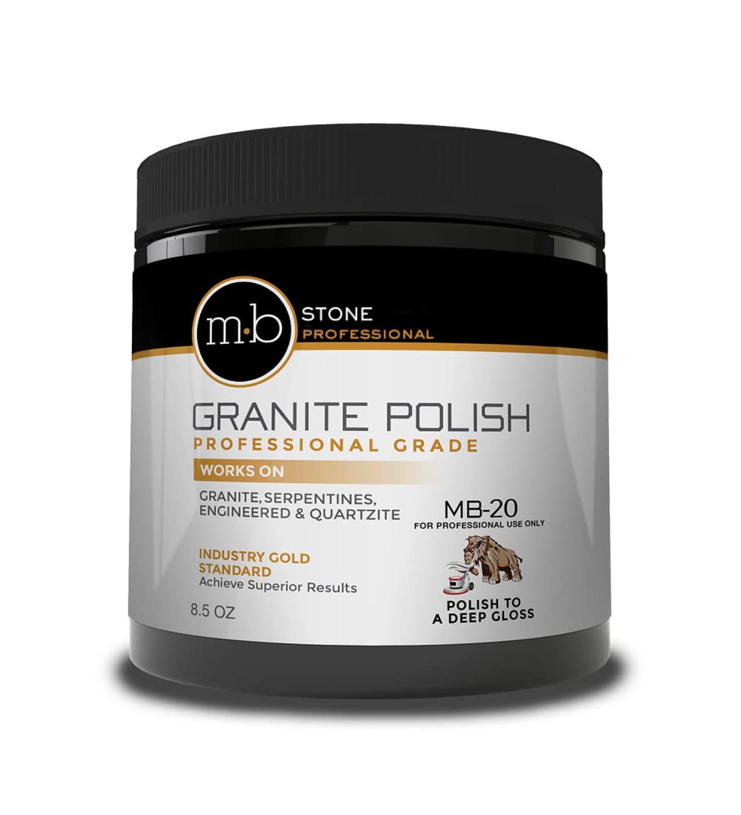 MB Stone Care - MB-20 Granite Polish (8.5 oz. Jar) 1
