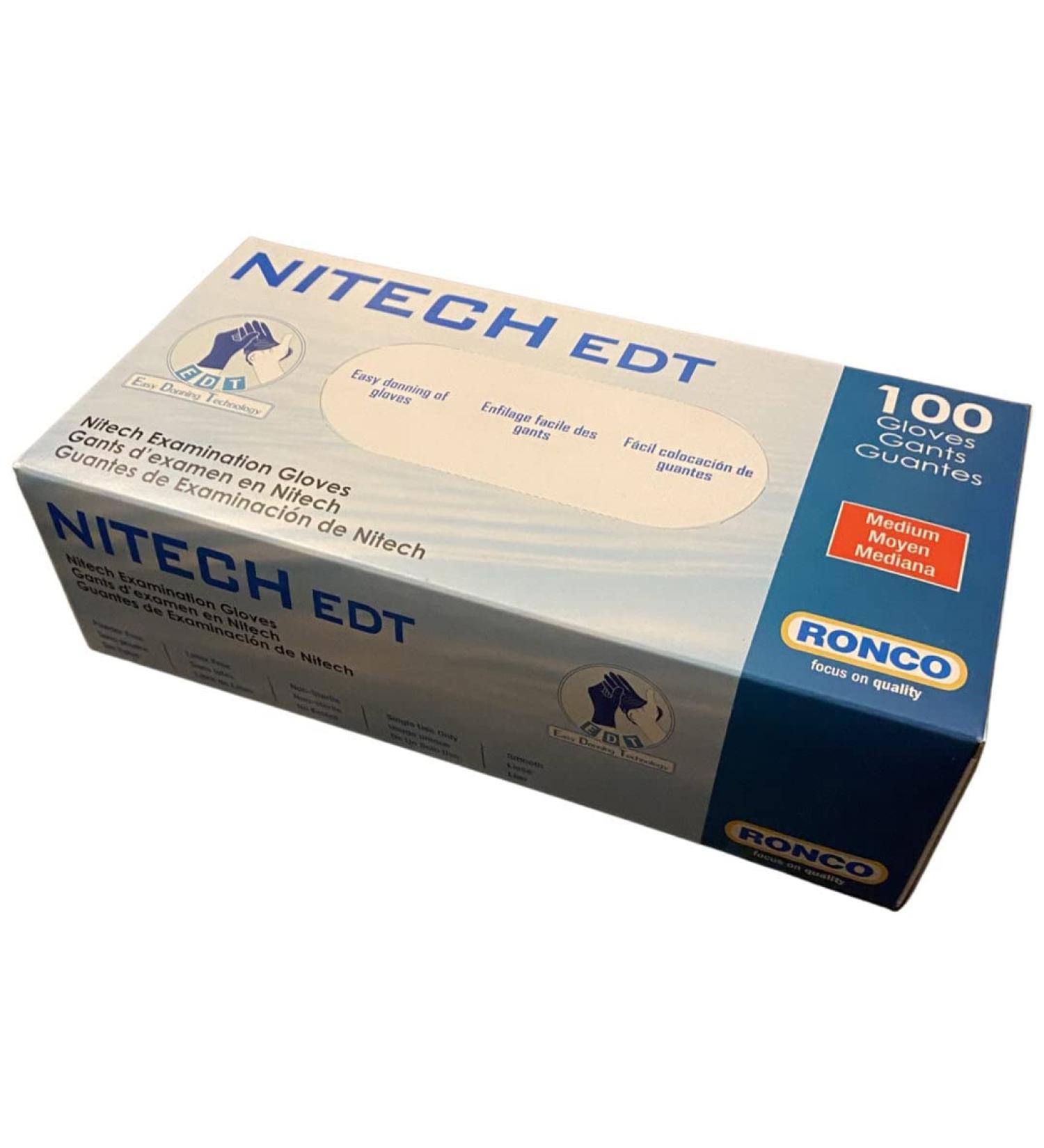 Ronco Unisex Ronco Nitech GlovesGloves M (Pack of 400) Blue - Buy Online on GoSupps.com