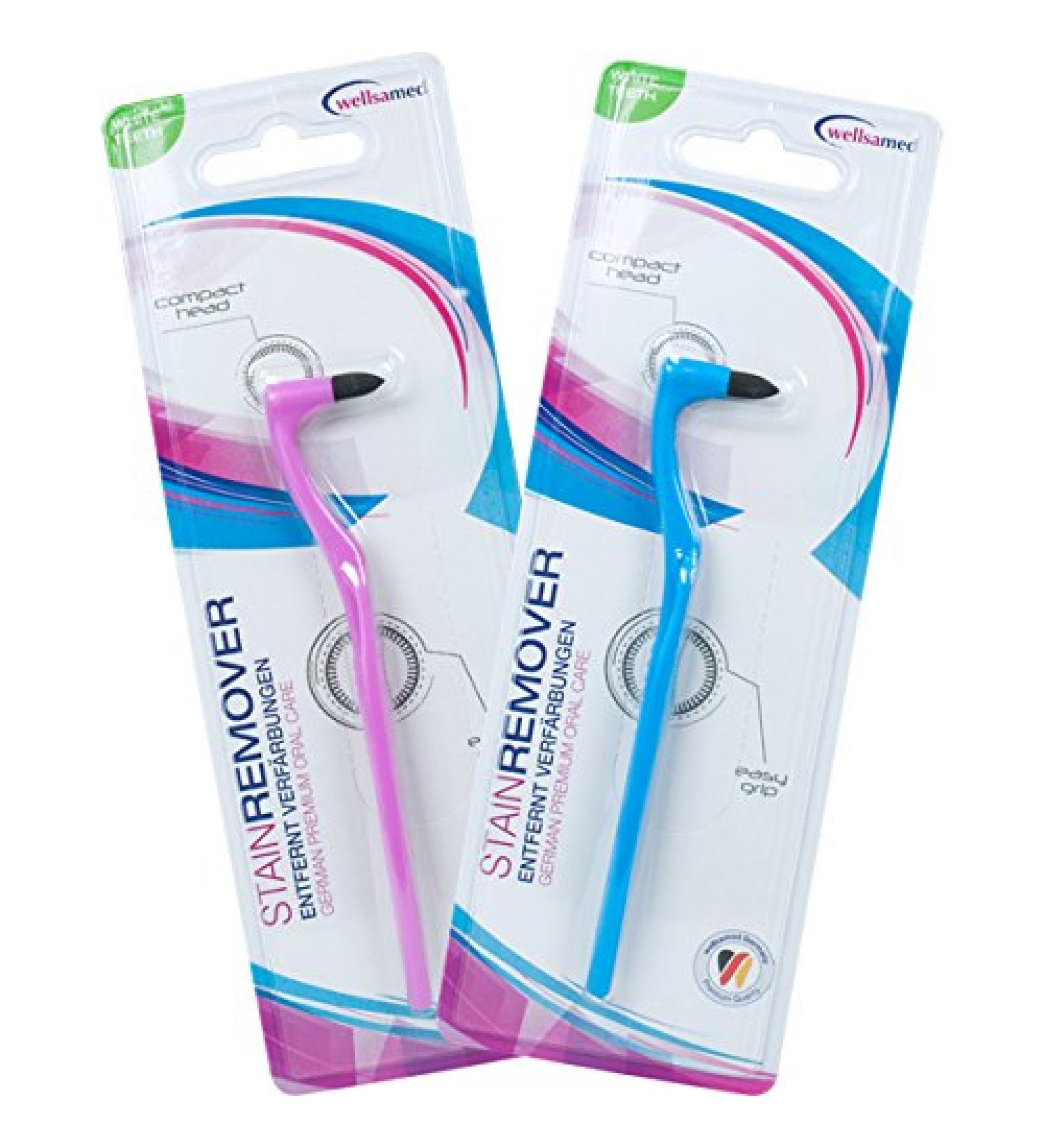 Buy 2 x Wellsamed Toothbrushes - Stain Remover Tartar Remover & Tooth Polisher - International Shipping - Buy Online on GoSupps.com