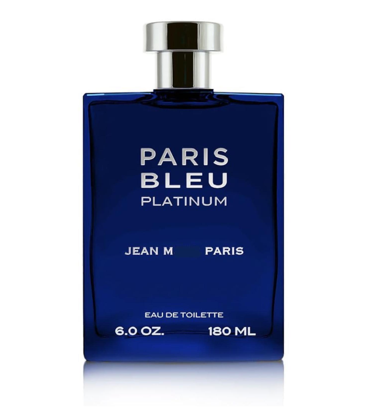 Paris Bleu Platinum by Jean Marc Paris JUMBO Size Eau de Toilette Spray 6 fl oz