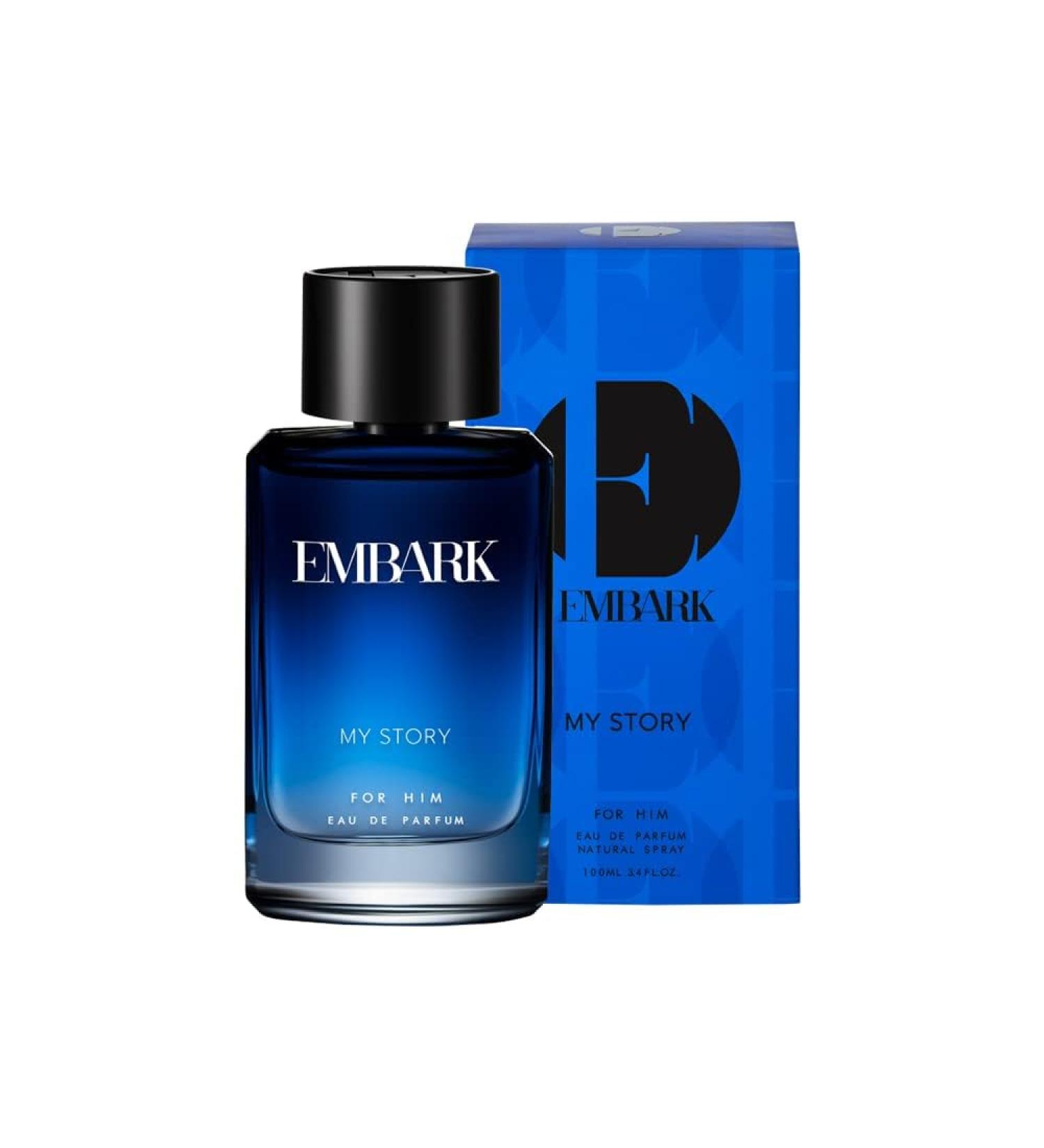 EM'BARK My Story Perfume for Men | Premium Eau de Parfum | Aquatic and Citrus Fragrance | 100ml (3.4 Fl Oz) - Buy Online on GoSupps.com