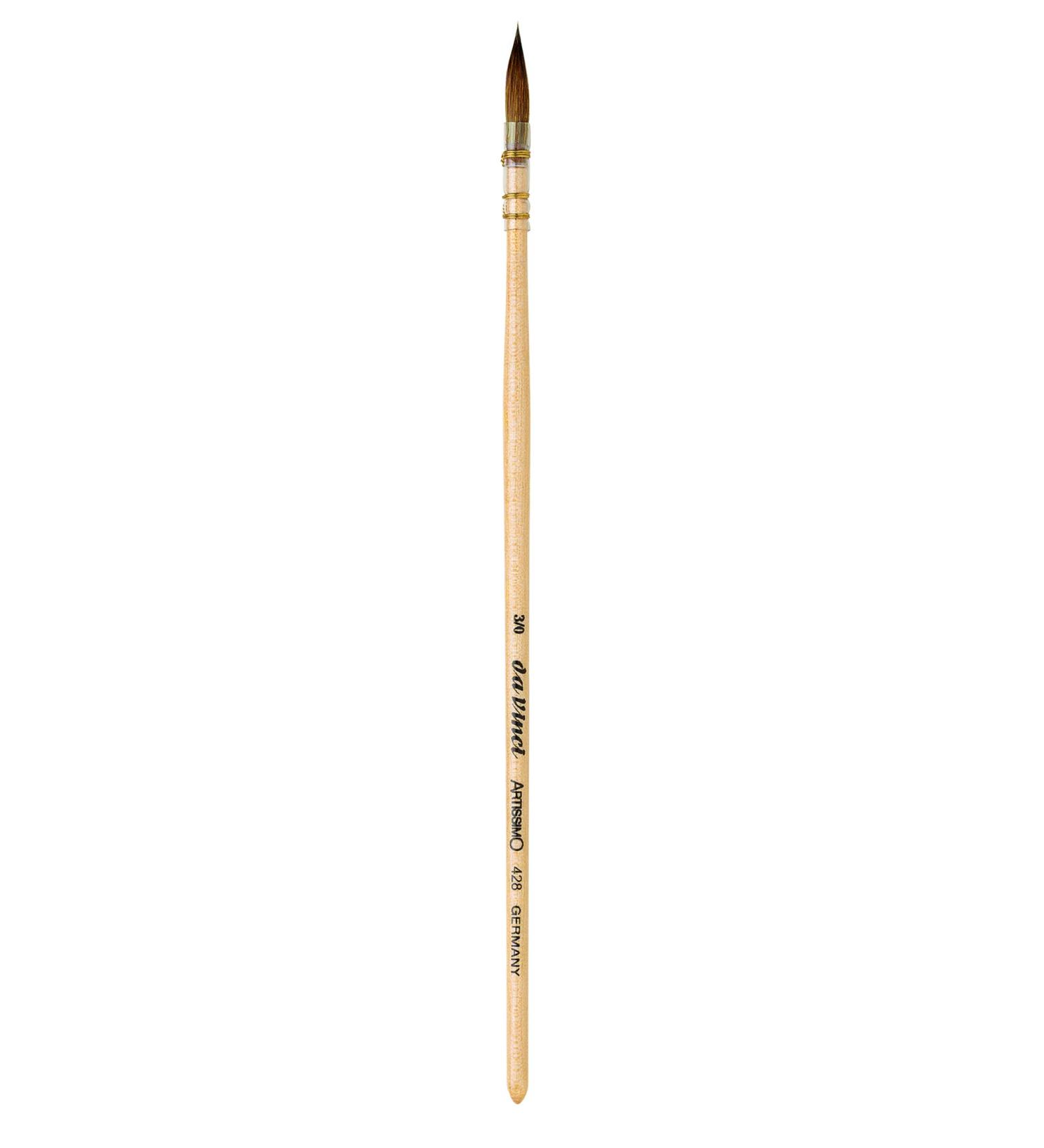 da Vinci Watercolor Series 428 Artissimo Kolinsky Red Sable Quill Size 3/0