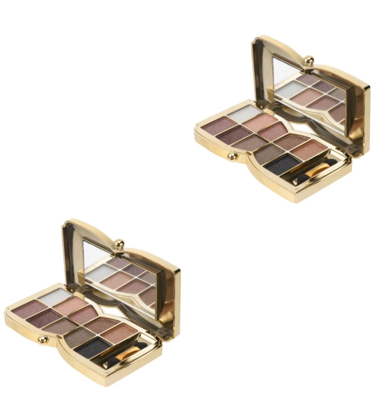 Beavorty Eyeshadow Palette 2 pcs 10 christmas Makeup Eyeshadow Eye Makeup Accessories eye shadow colorful make up kit 1 count (Pack of 1) As Shownx2pcs - Buy Online on GoSupps.com