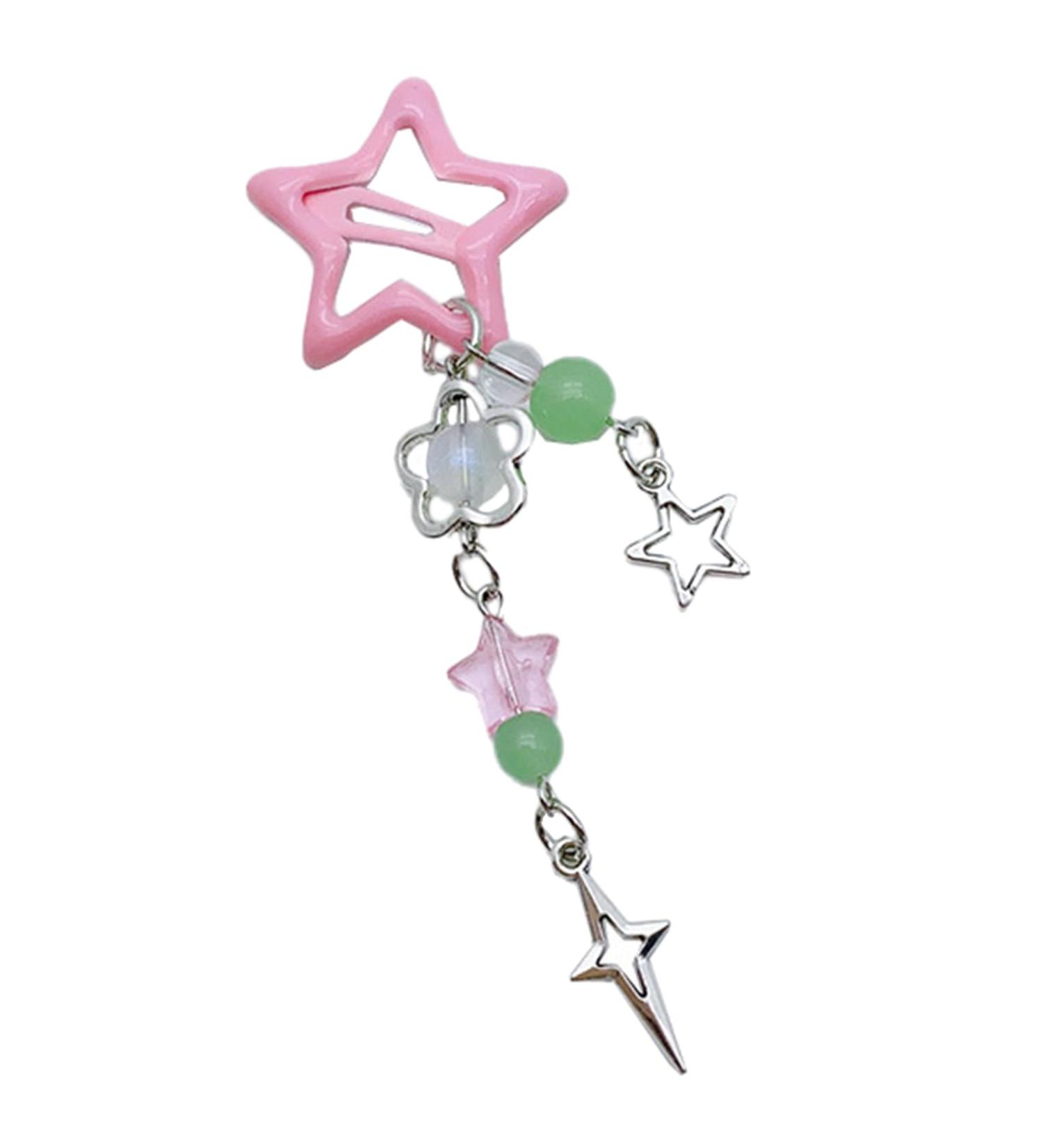 HOHOKANG Sweet Cool Hair Barrettes Y2K Star Butterfly Moon Tassels Hair Clip Fashion Hairpin Hair Accessory for Women Girls - Buy Online on GoSupps.com
