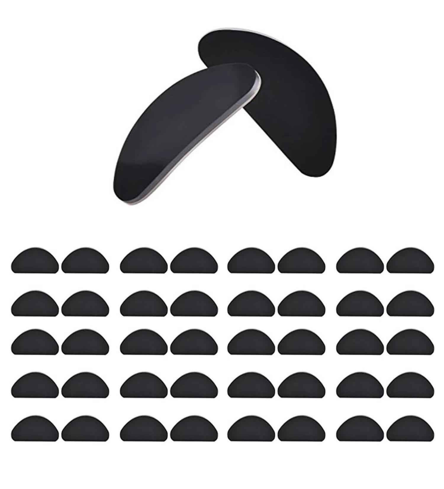 20 Pairs D-Shaped Self-Adhesive Silicone Nose Pads for Glasses & Sunglasses - Anti-Slip Cushions (19x8x1.5mm) - International Shipping Available - Buy Online on GoSupps.com