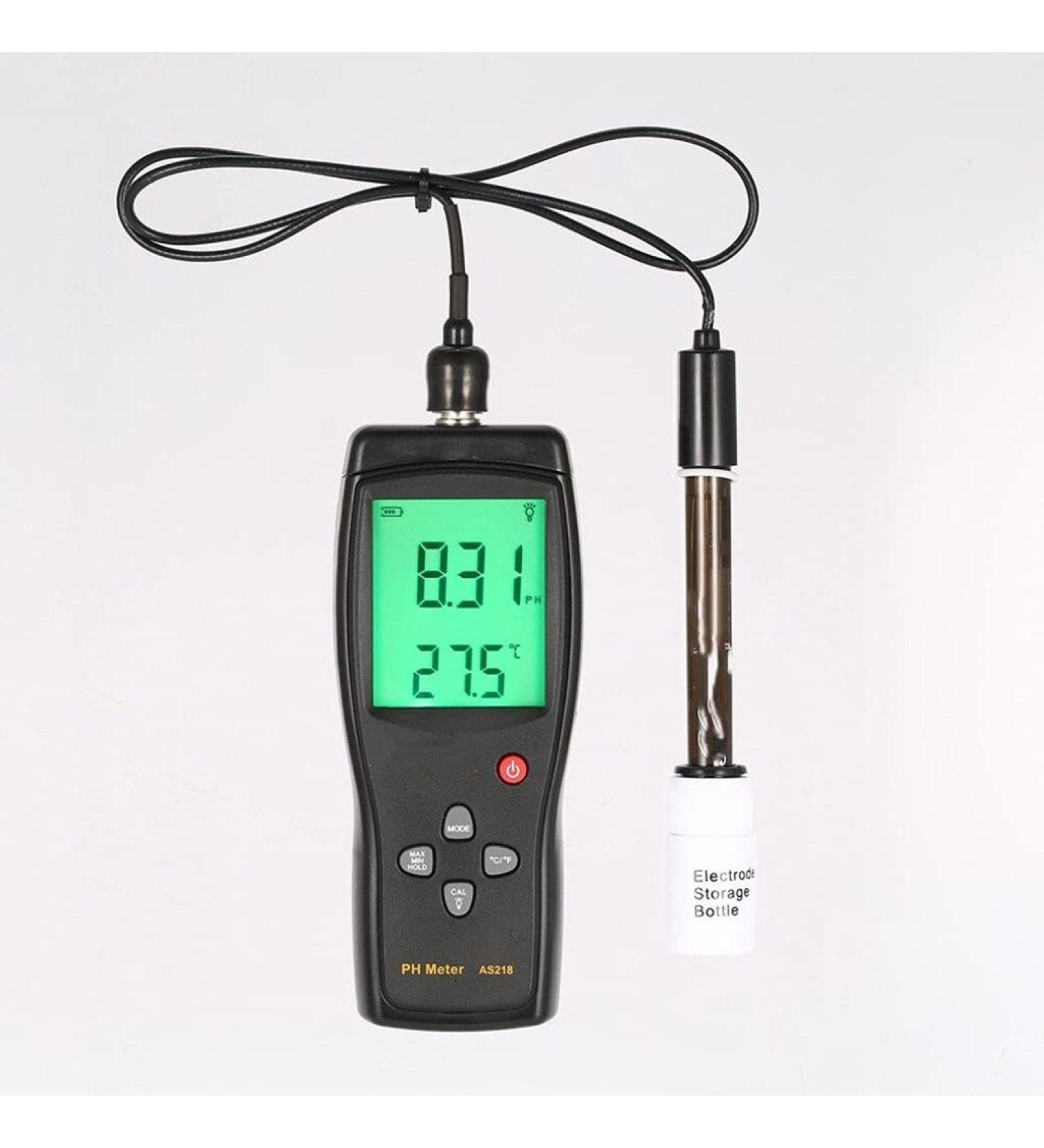 PH Meter Smart Sensor AS218 Digital Range 0.00 14.00pH Soil PH Tester Water PH Acidity Meter LCD Display Liquid - Buy Online on GoSupps.com