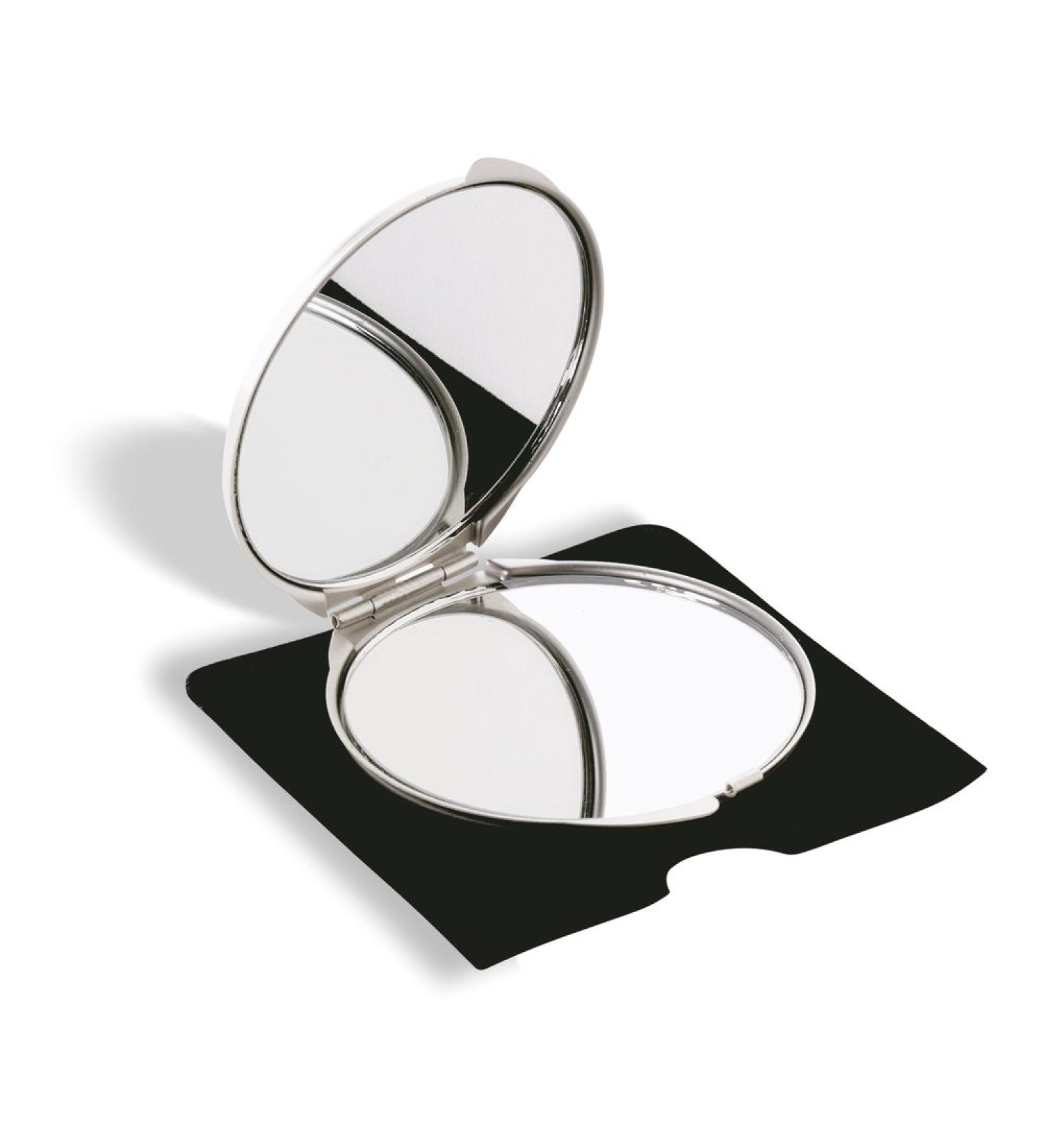 eBuyGB Ladies Handbag Make Up Cosmetic Compact Pocket Metal Mirror Matt