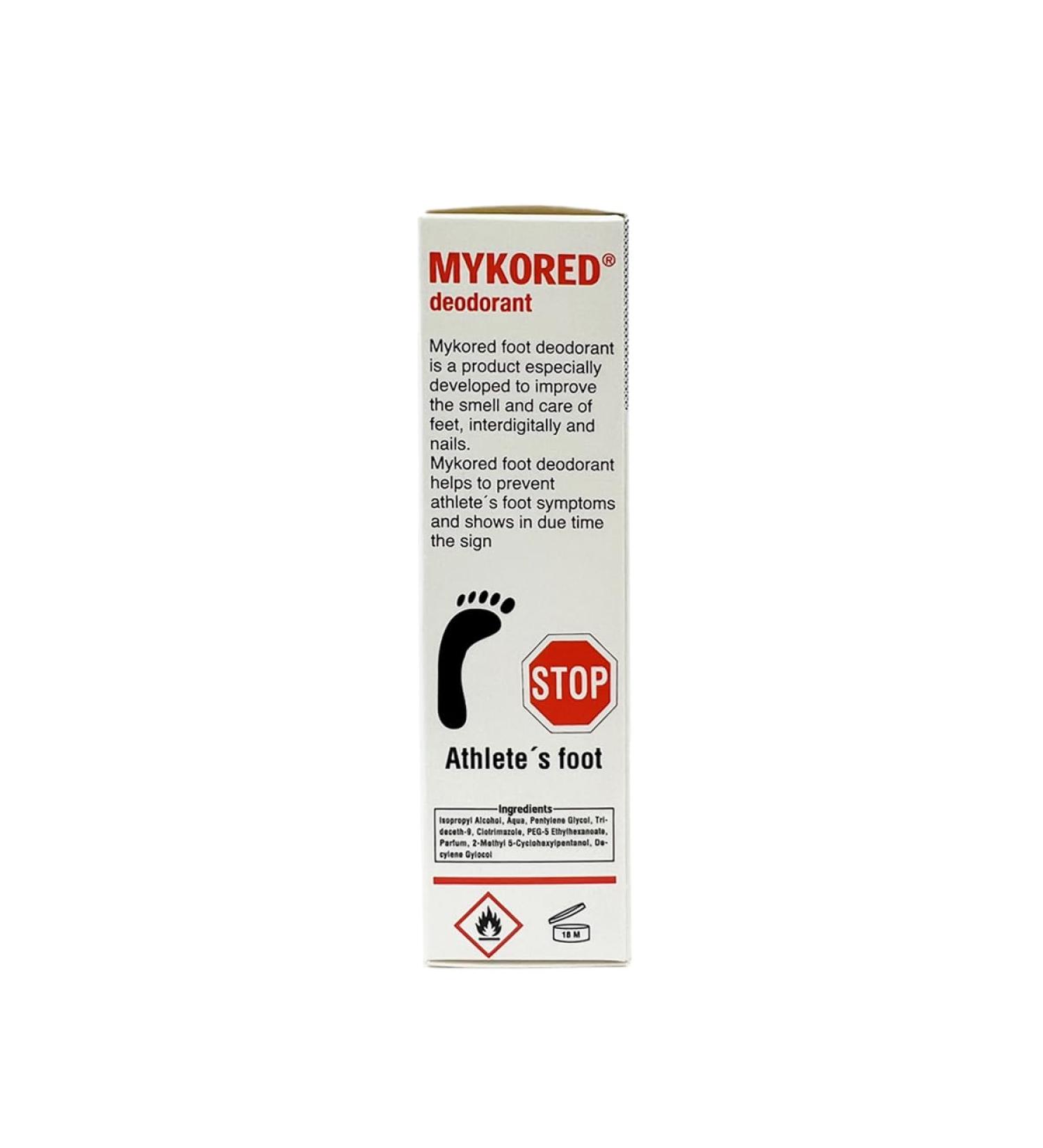 Mykored Nail Tincture Deodorant Spray 70ml - Safe & Painless Fungal Foot & Toe Protection