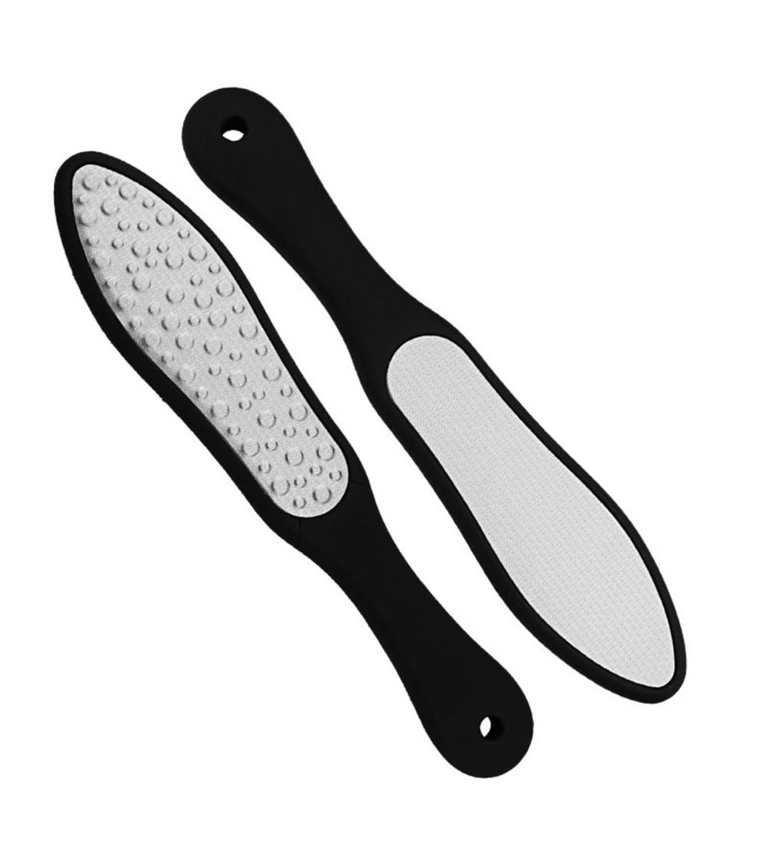 HZXINYI Professional Pedicure File Double-Sided Laser File Cuticle for Callus Removal Dead Skin Calluses Foot Care Black Stainless Steel Heel Scraper - Buy Online on GoSupps.com