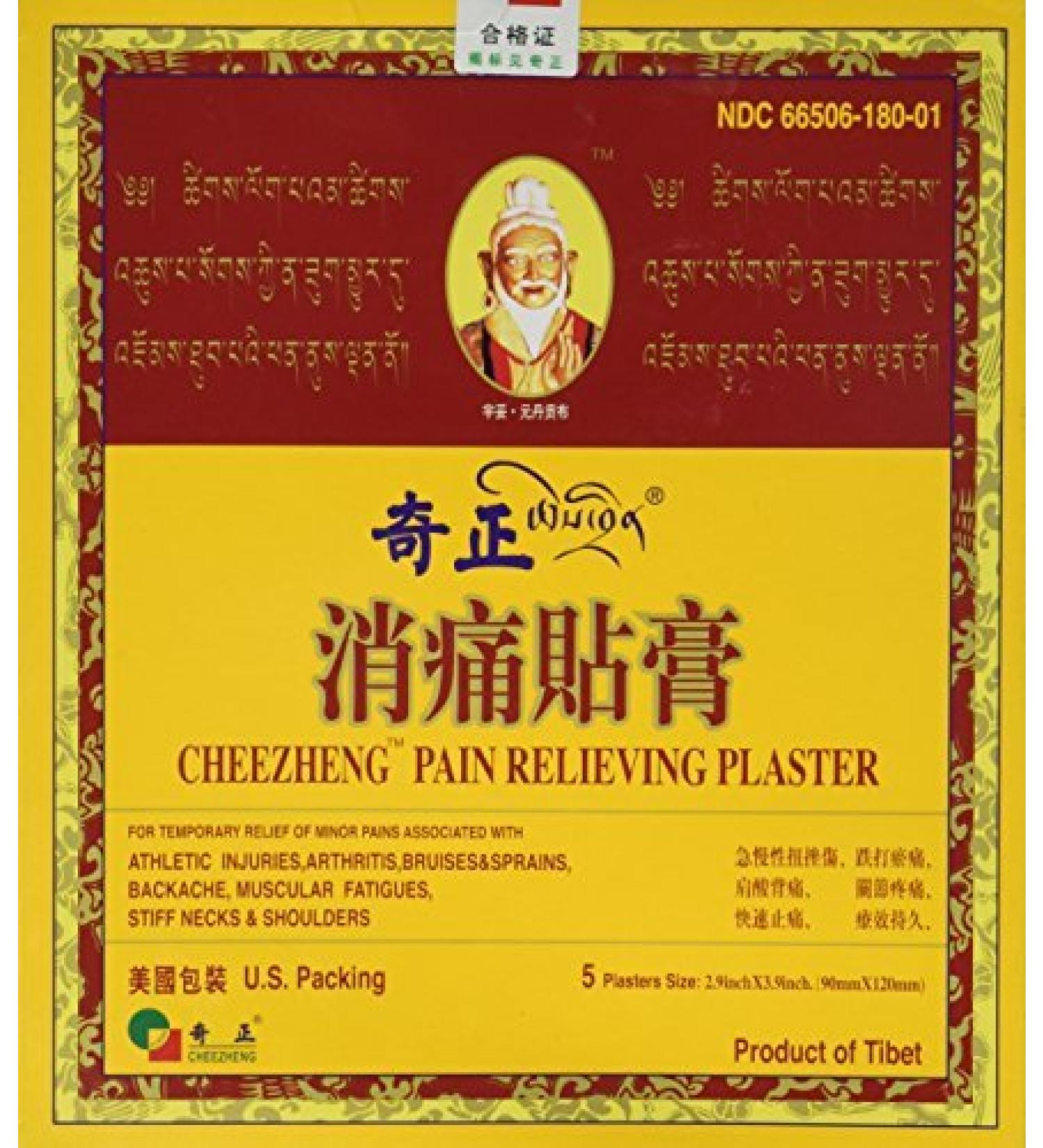 Cheezheng Pain Relieving Plaster - 5 Patch Pack - Buy Online on GoSupps.com
