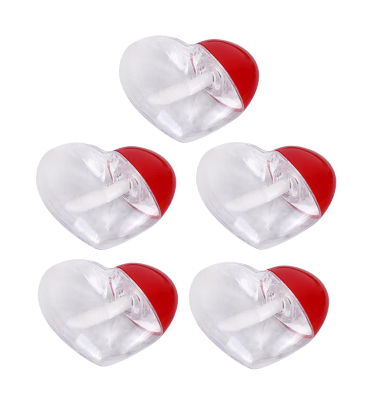 VICASKY Lot De 5 Set De Tubes De Brillant L vres De C ur 10 Ml Plastique Rechargeable L ger Et Portable Pour Maquillage Et Voyage - Buy Online on GoSupps.com