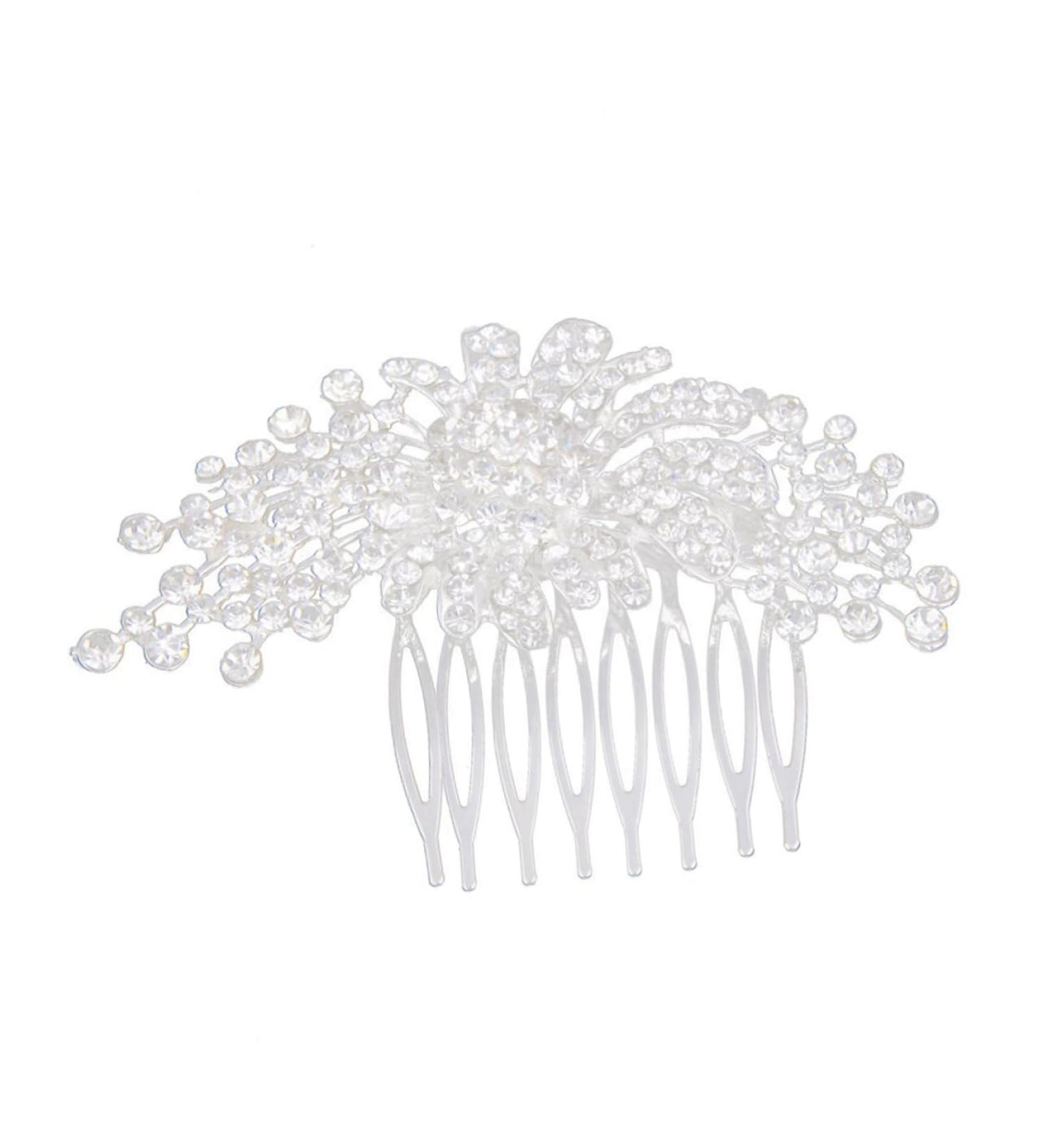 Ipetboom Bridal Wedding Hair Comb Floral Rhinestone Hair Pin Bride Hair Comb Wedding Rhinestone Hair Comb - Buy Online on GoSupps.com