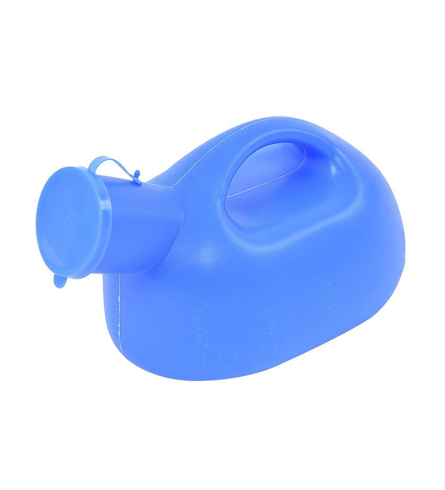 Male Urinal Pee Bottles 2000mL Portable Spill Proof Men's Potty Pee Bottle for Home Camping Car Travel Happy - Buy Online on GoSupps.com