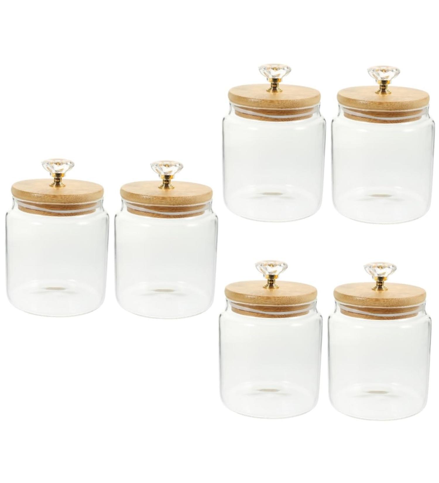 Alipis 6 Pcs Glass Jar Bulk Convenience Jar White 1 - Buy Online on GoSupps.com