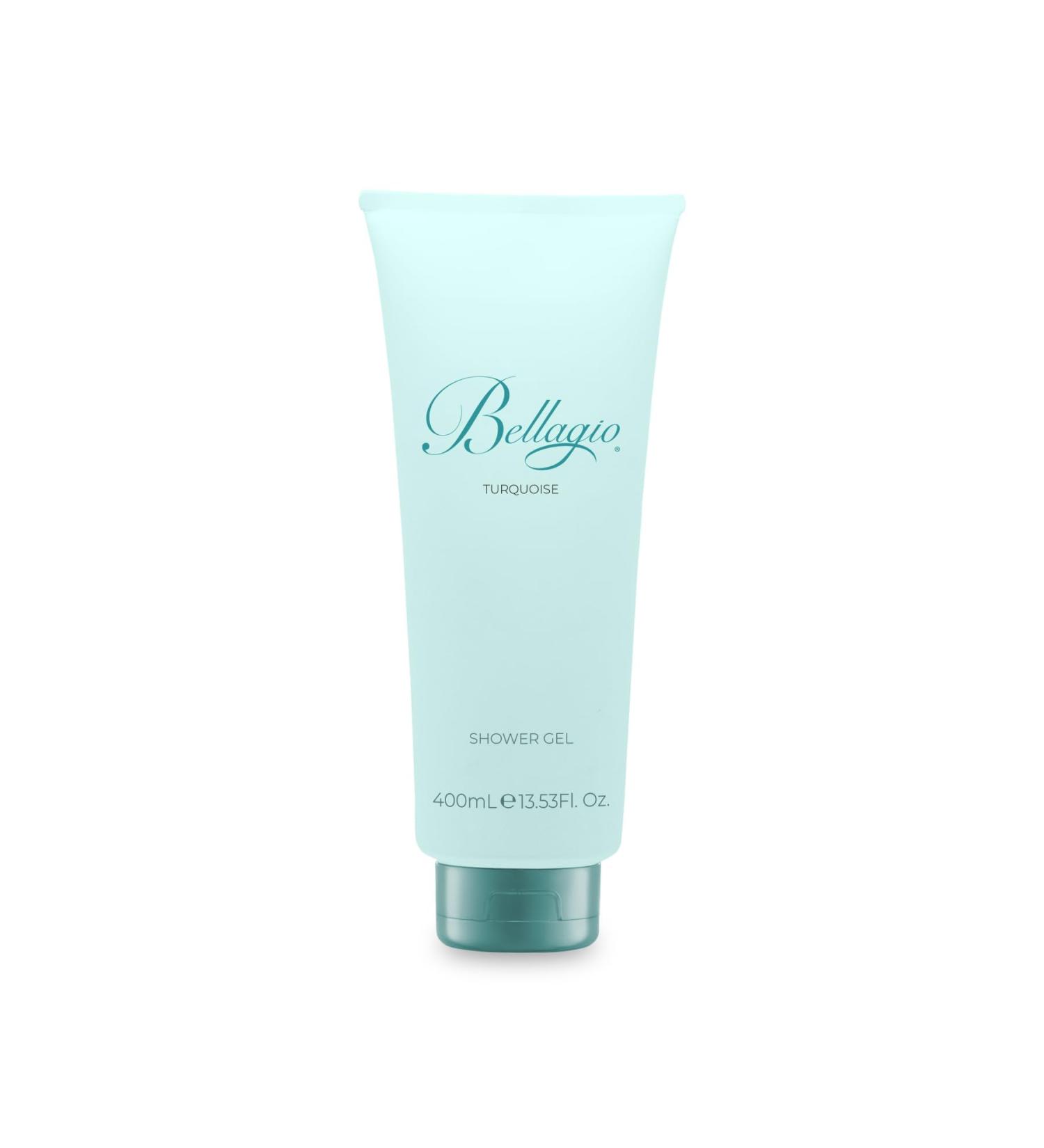 DIAMOND INTERNATIONAL BELLAGIO | Turquoise Shower Gel - 400ml Scented Body Wash 400ml Moisturizing and Revitalizing Formula for Fresh and Aromatic Skin
