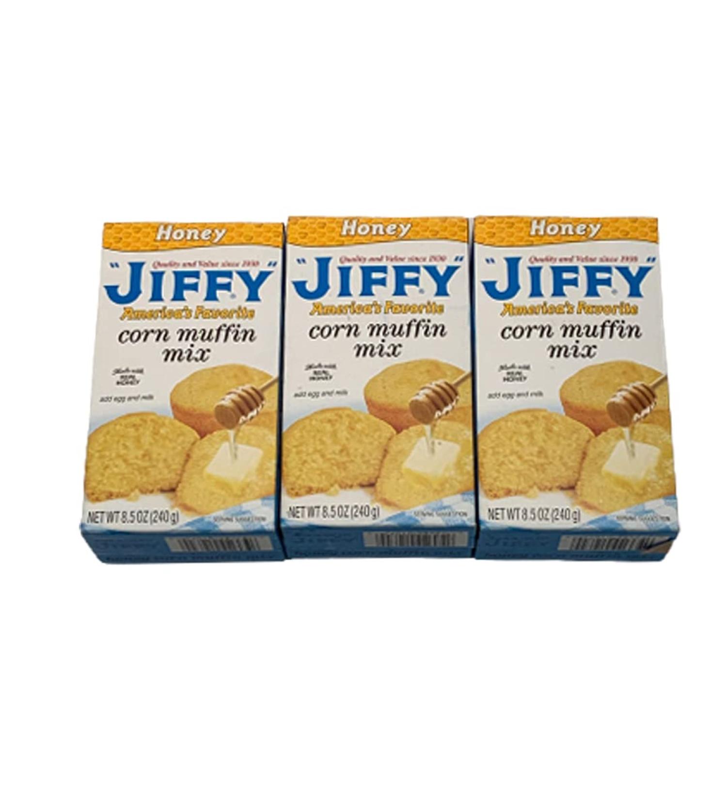 Jiffy Honey Cornbread Muffin Mix - 3 Pack | Delicious & Easy to Make - Buy Online on GoSupps.com