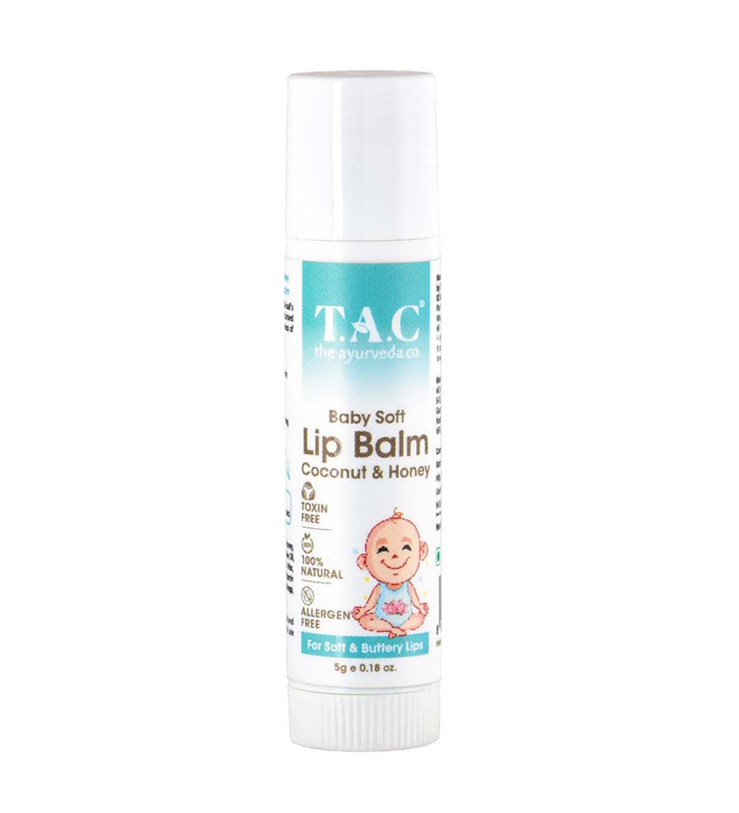 Baby Coconut & Honey Lip Balm | Buttery Soft & Pink Lips | Cocoa Butter Vitamin E Shea Butter | Unisex | All Skin Types | 5gm - Buy Online on GoSupps.com