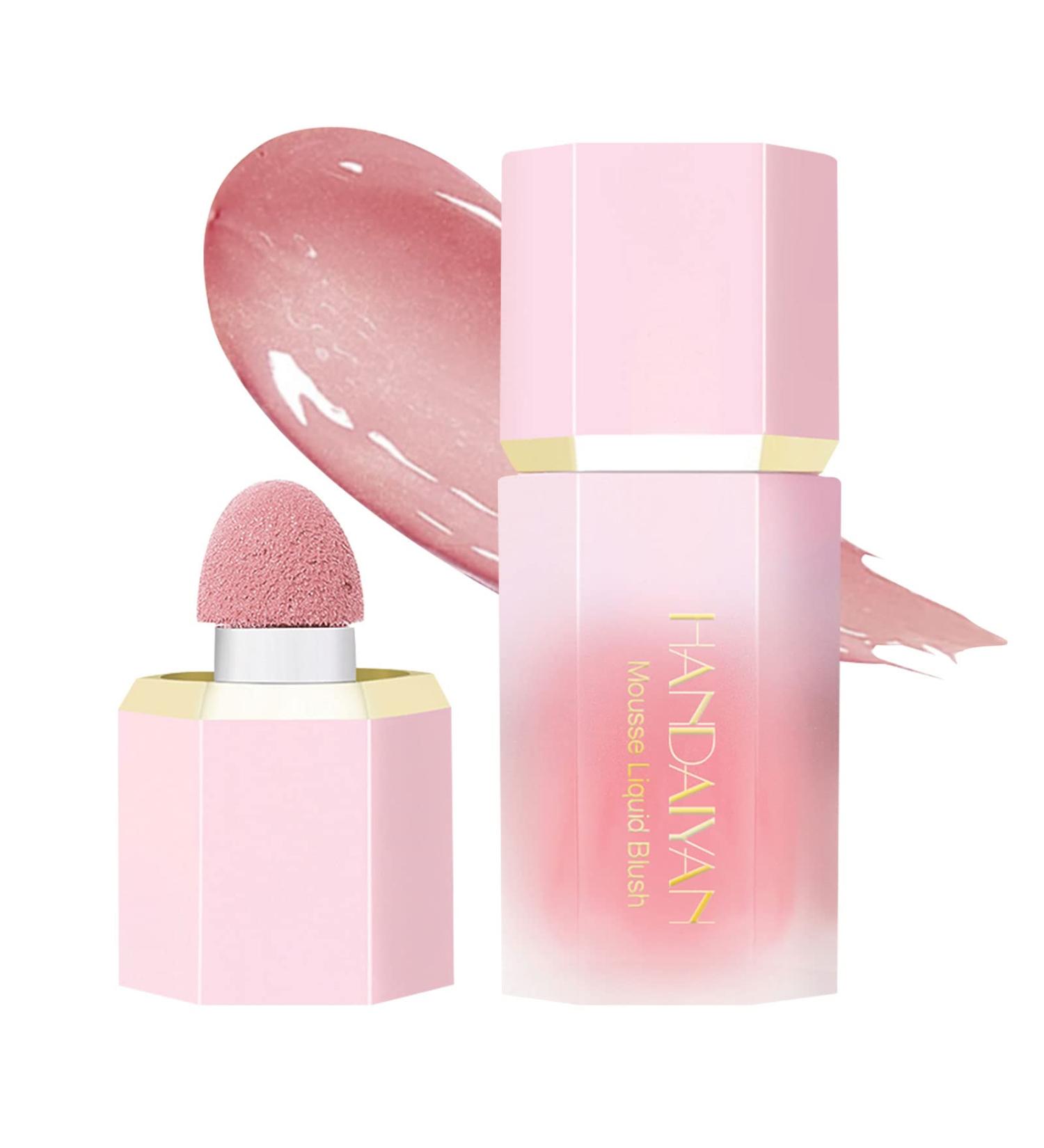 Soft Cream Blush with Cushion Applicator - Dewy Finish, Matte Velvet Texture - High-Pigmented & Blendable Long-Wearing Liquid Blush (05mystery) - Buy Online on GoSupps.com