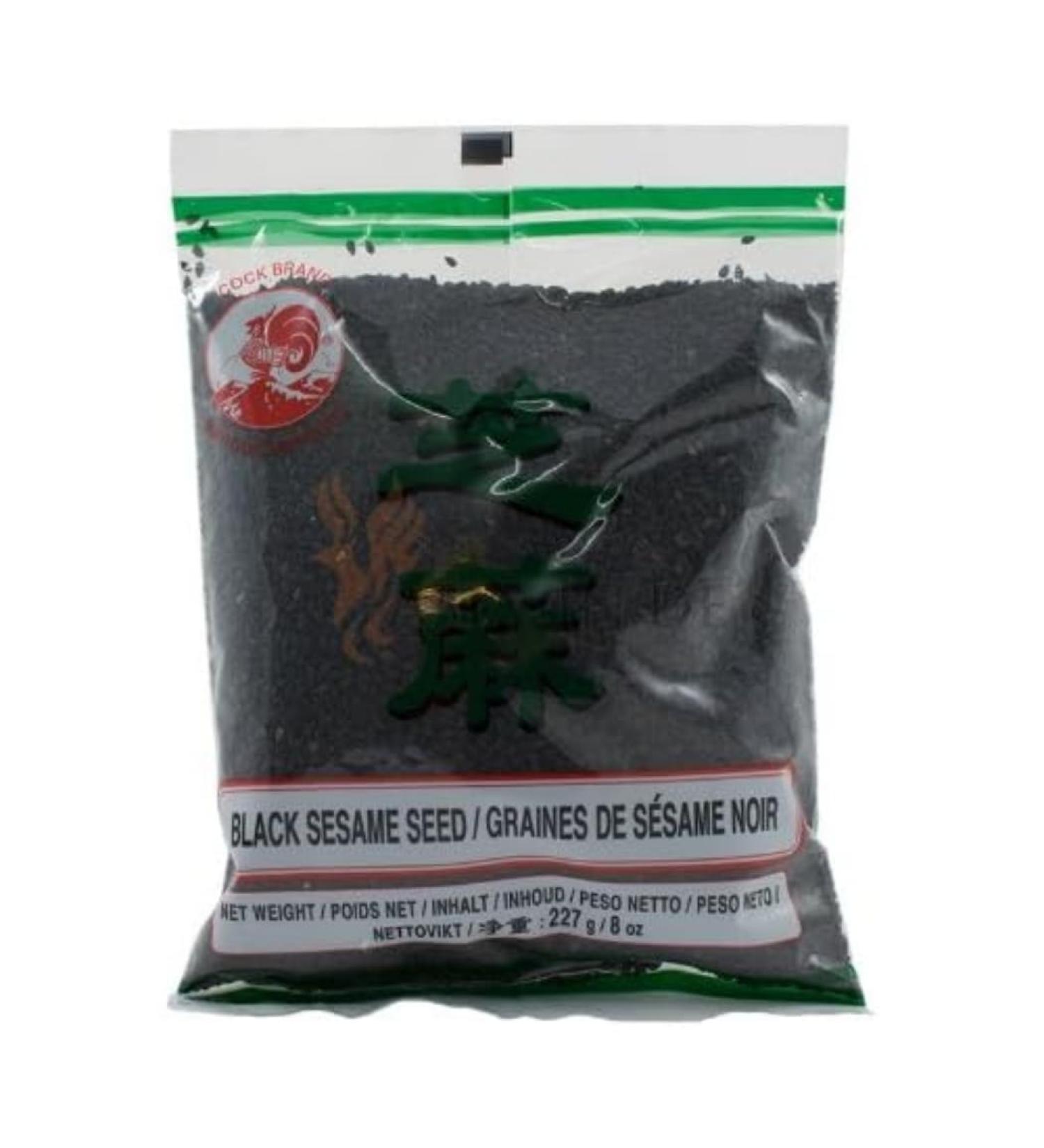Cock black sesame seeds, pack of 5 (5 x 227g unit)
