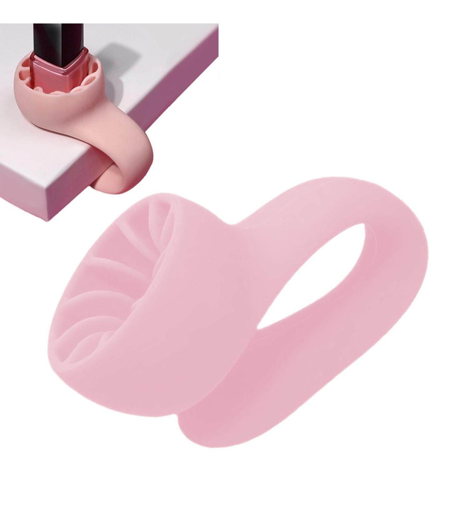 Nail Polish Holder Wearable Anti-Spill Nail Polish Holder - Strong Grip Airlock Suction Silicone Nail Polish Bottle Holder Tools Accessories Sakura Powder - Buy Online on GoSupps.com