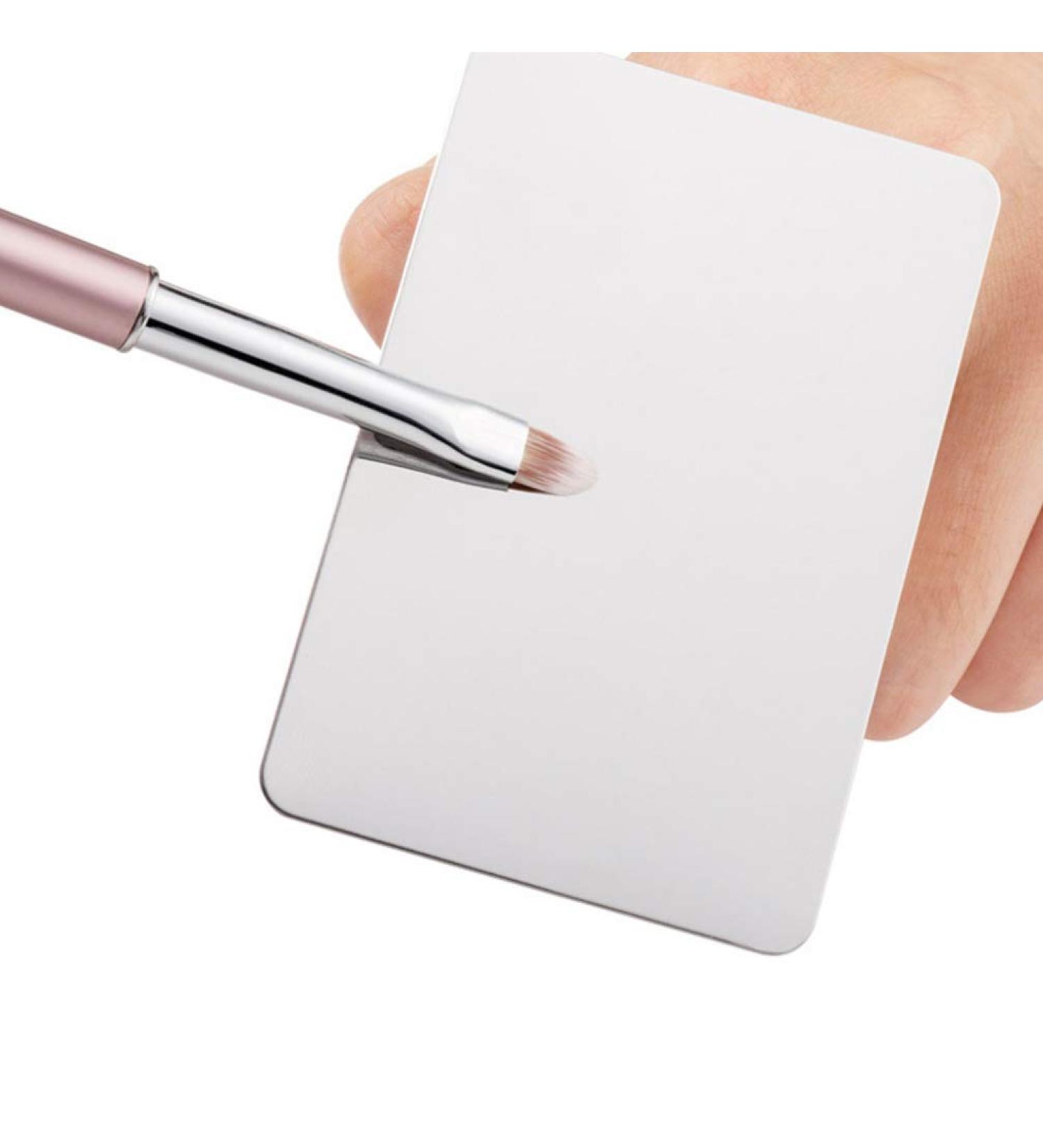 Fomiyes Metal Nail Art Pallets - Mixing Bowls with Finger Ring for Home Makeup & Nail Polish Mixing - Buy Online on GoSupps.com