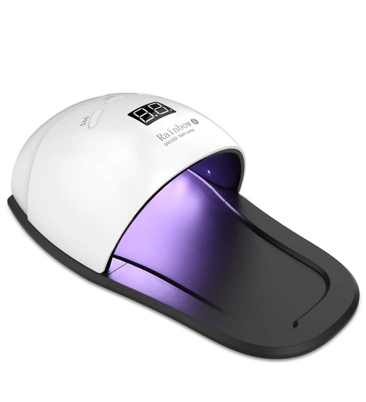 Ruihua 2 in 1Professional Nail Lamp Smart Auto-sensing 4 Timer Setting UV/LED 48W Nail Dryer New Version Portable Quickly LED Nail Curing Give a Gift - Buy Online on GoSupps.com