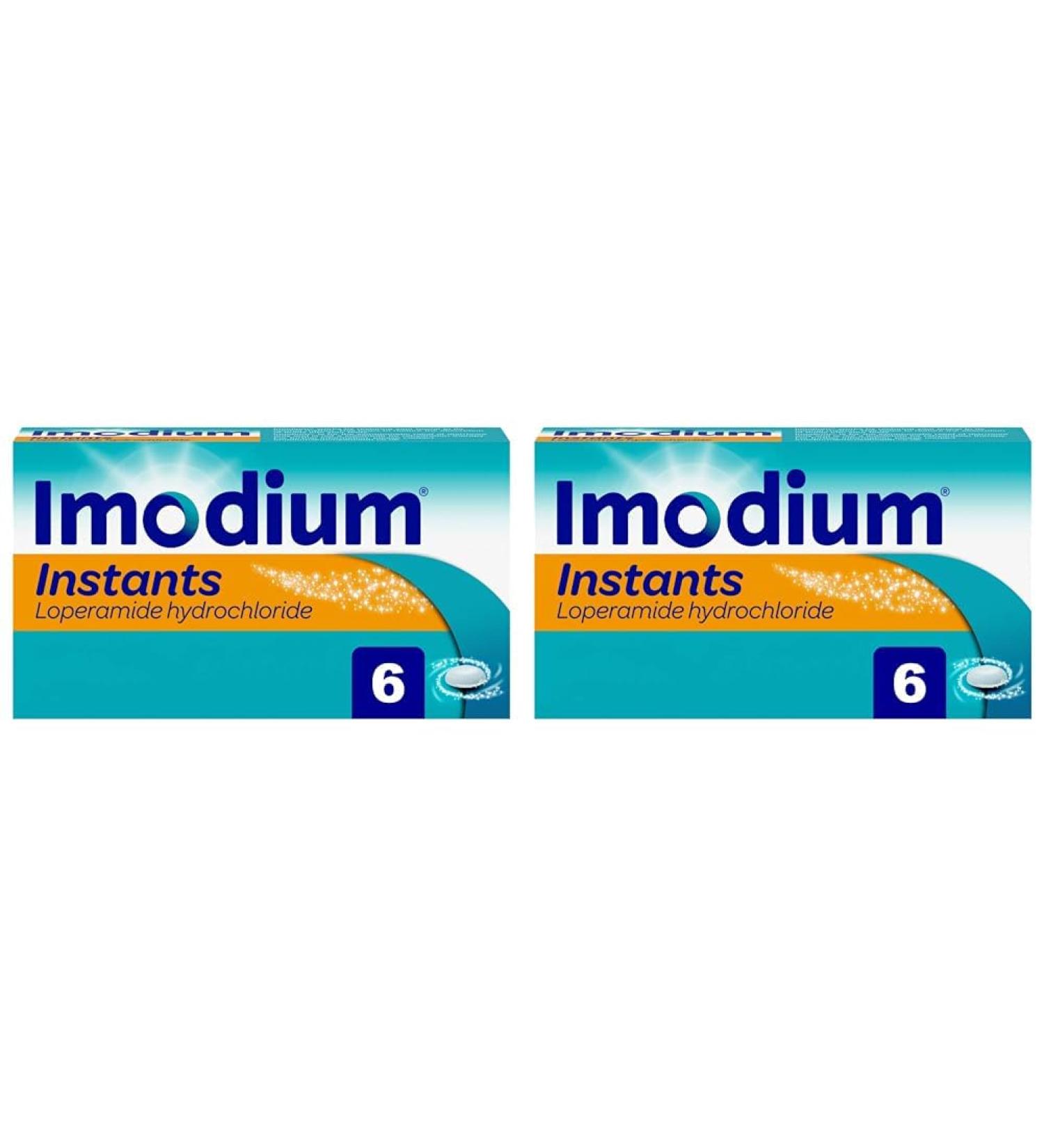 Imodium Instants - Fast Dissolving Tablets for On-The-Go Diarrhoea Relief in Under 1 Hour 6 Count (Pack of 2) 6 Count (Pack of 2) Instants - Buy Online on GoSupps.com