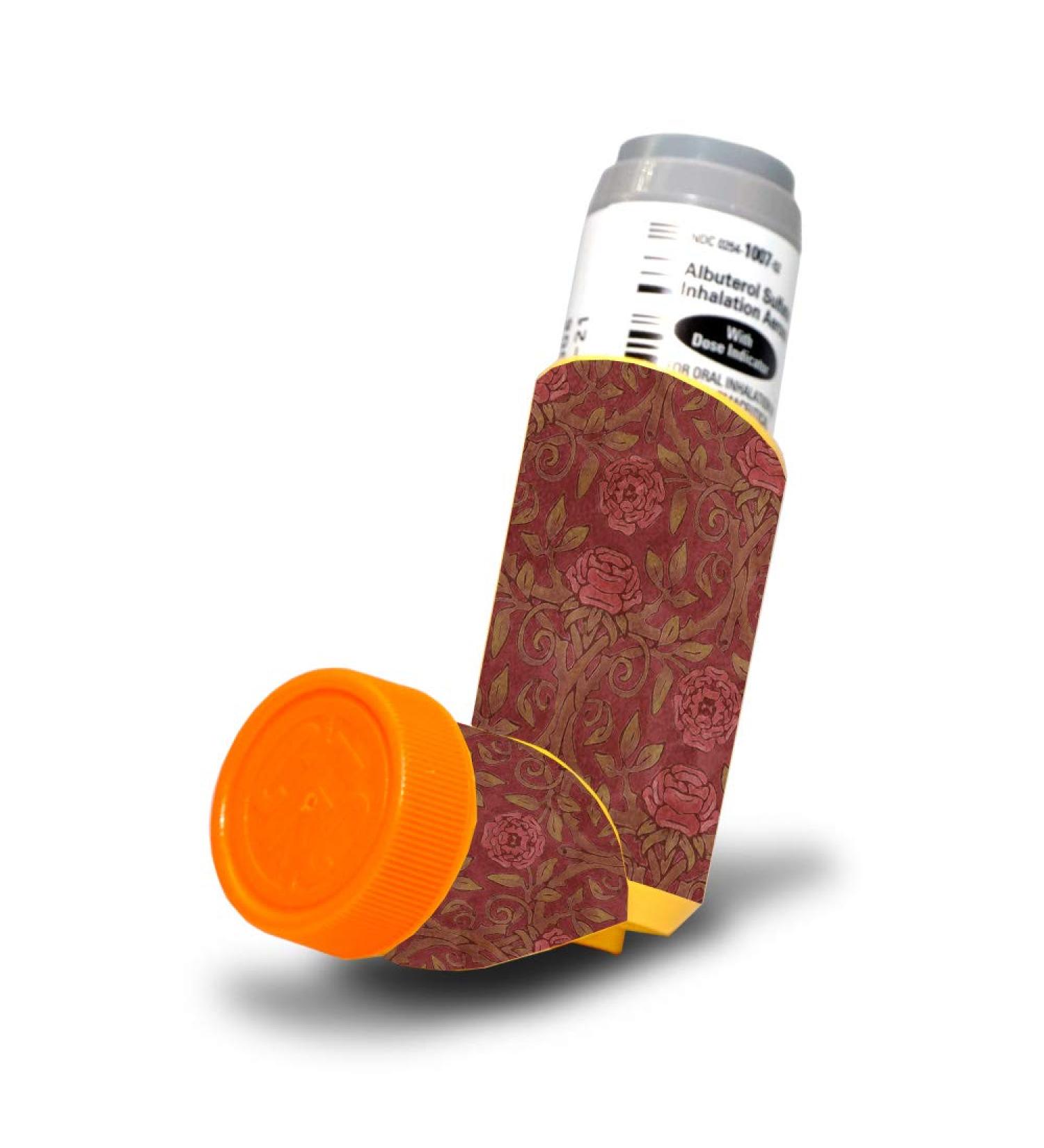 MightySkins Skin for Proventil HFA Asthma Inhaler - Paper Flowers | Protective Durable and Unique Vinyl Decal wrap Cover | Easy to Apply Remove and Change Styles | Made in The USA