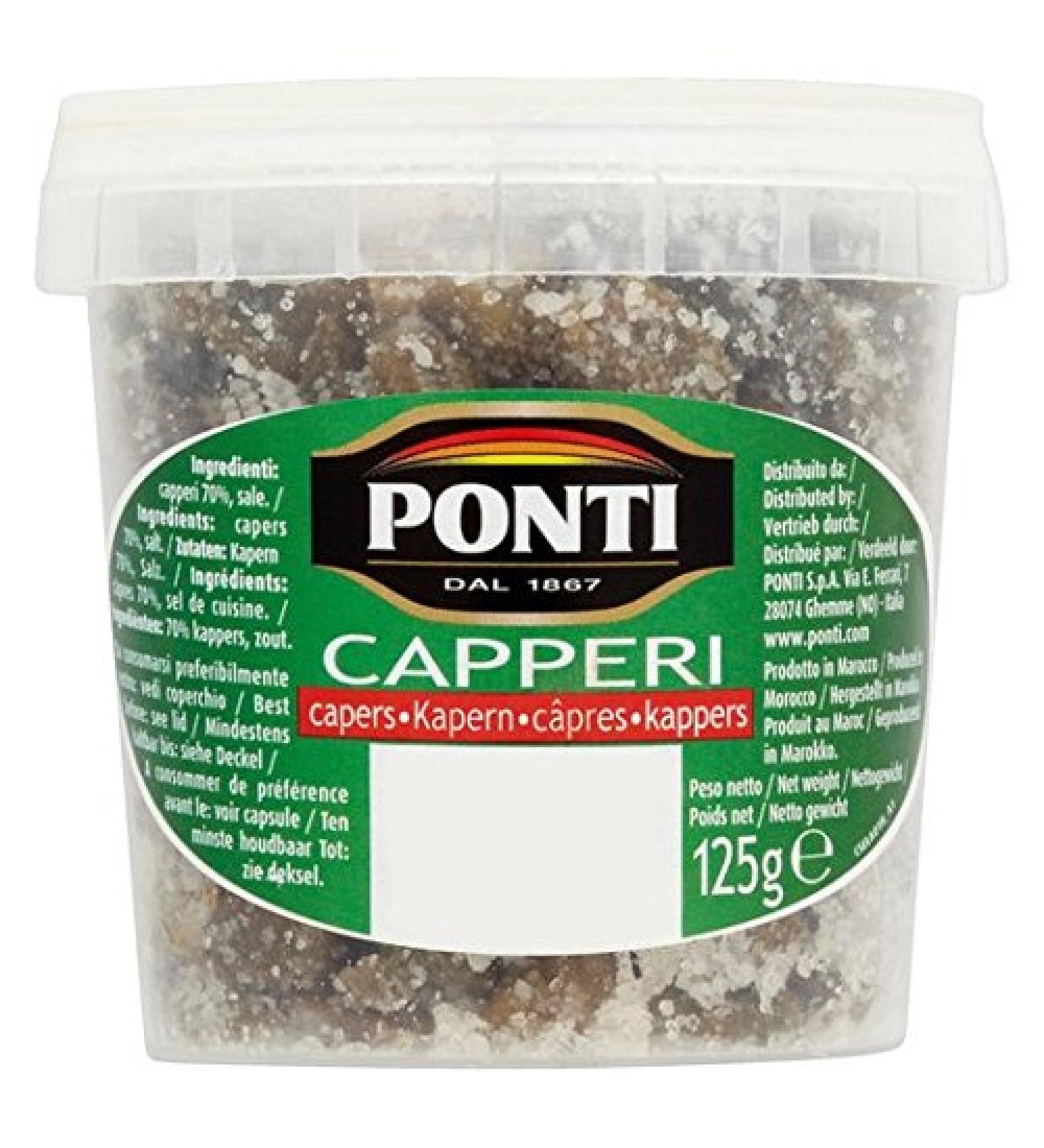 Ponti Ponti Capers in Salt 125g