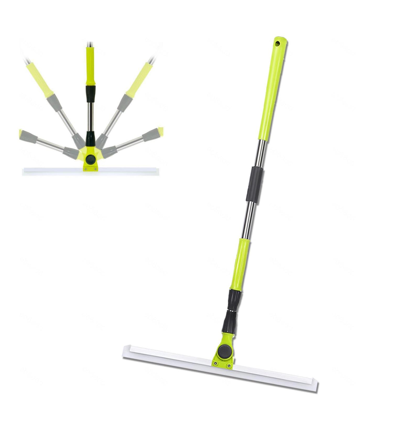 Silicone Brooms for Floor Cleaning with 51 Long Handle Silicon Broom Squeegee for Floor for Smooth Floors Rugs Windows - Buy Online on GoSupps.com