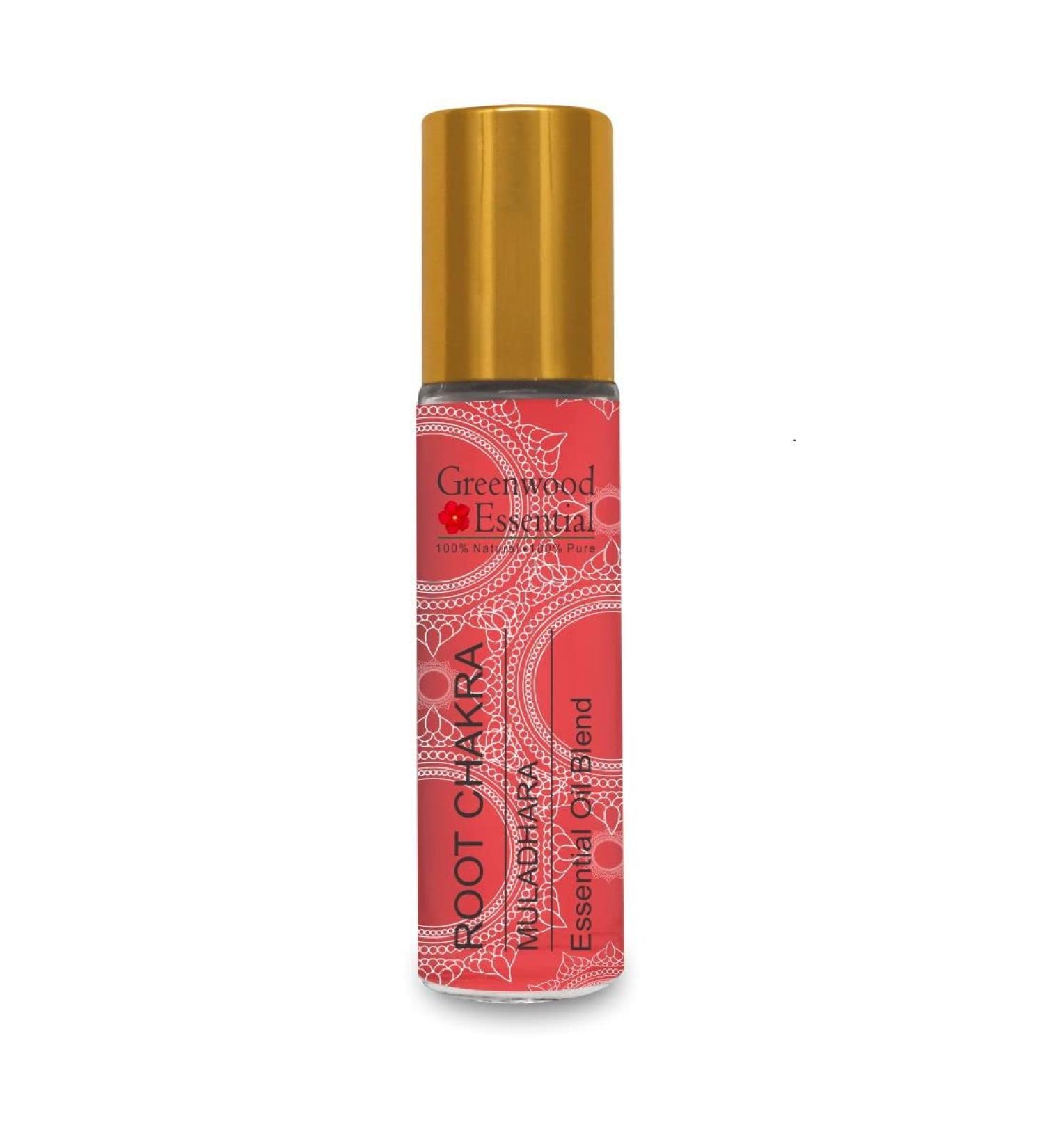 Greenwood Essential Root Chakra Oil (8 ml) - Ideal for Meditation Yoga Healing & Relaxation | Muladhara Chakra Essential Oil - Buy Online on GoSupps.com