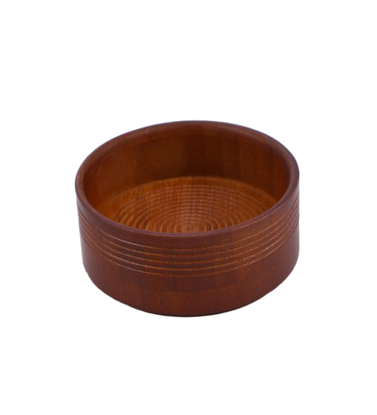 Frcolor Large Wooden Soap Bowl for Shaving | Premium Barber Soap Shell | Travel-Friendly Bamboo Shaving Tool for Men - Buy Online on GoSupps.com