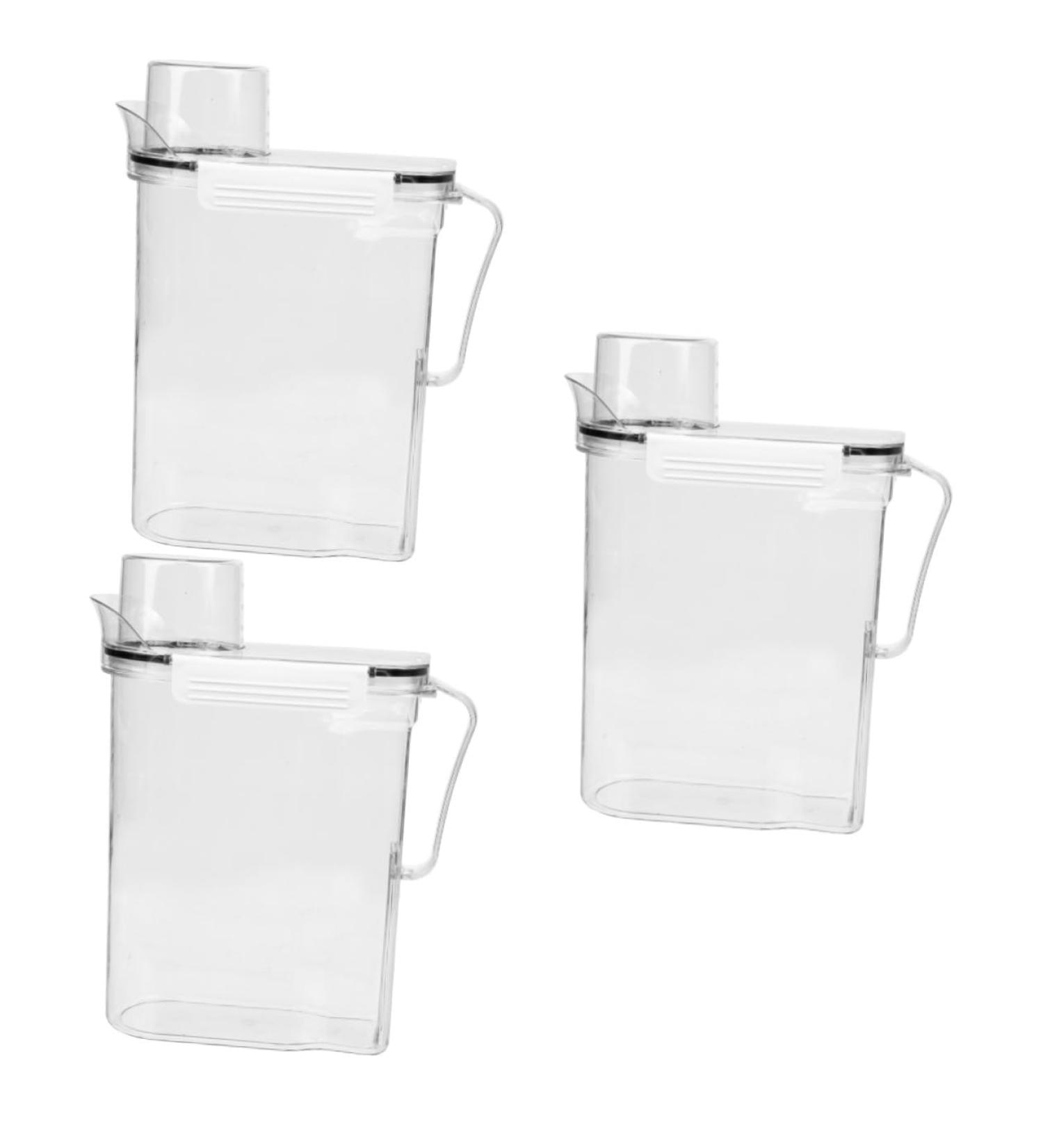 Baluue 3pcs Laundry Storage Box Laundry Holder Fabric Softener Liquid Lotion Transparent Plastic 1 count (Pack of 1) Transparentx3pcs - Buy Online on GoSupps.com