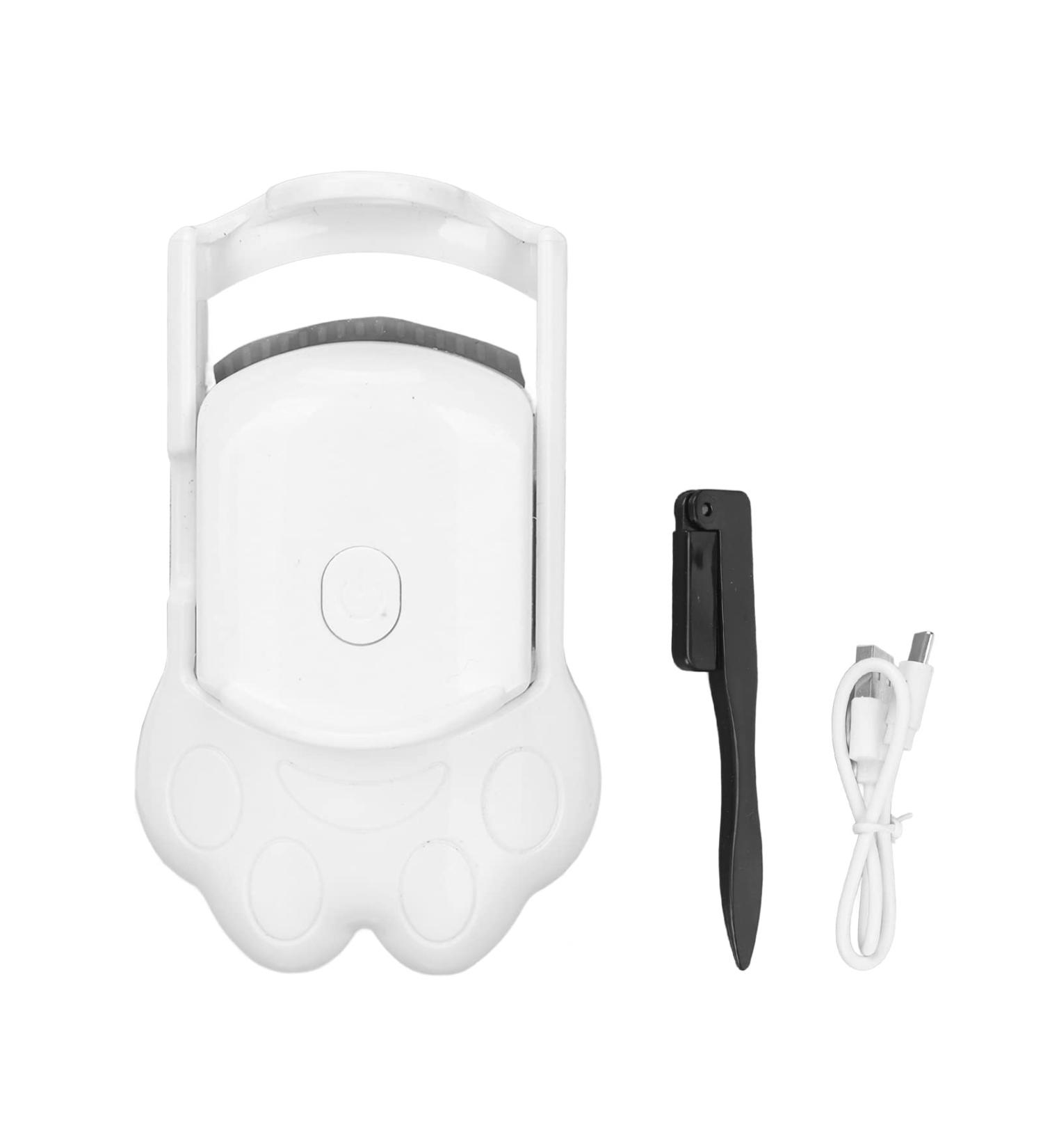 Verdant Touch Rechargeable Heated Eyelash Curler Heated Eyelash Curler USB Rechargeable Quick Curling Mascara Clip with Steel Comb White - Buy Online on GoSupps.com