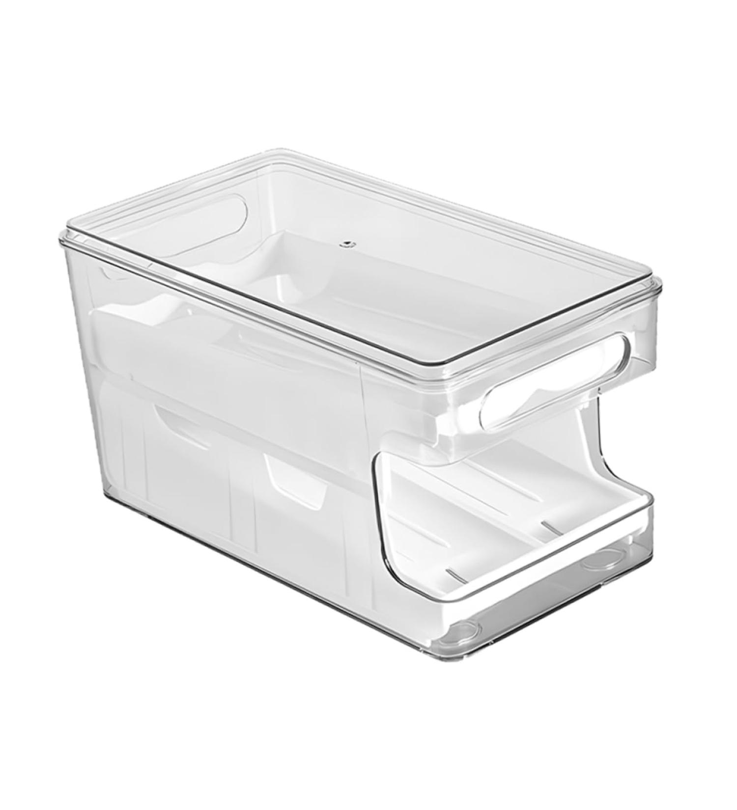 Angoily Stackable Egg Holder Box Egg Storage Box Refrigerator Clear Egg Organizer Egg Holder Egg Rack Storage Rack Automatic - Buy Online on GoSupps.com