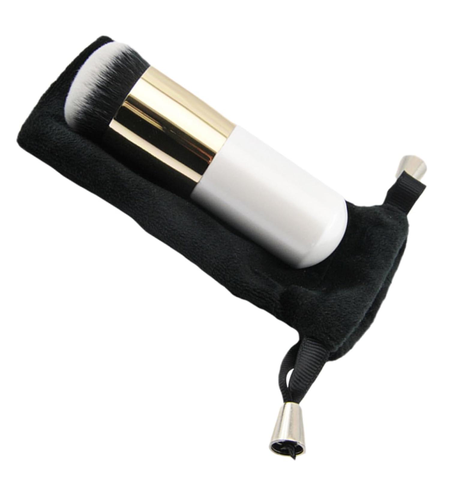 minkissy Professional Makeup Portapotty Make up Brushed Reuseable Short Makeup Brush Powder Foundation Brush Makeup Brush Travel Round Head Velvet Bag Cosmetic Chubby Pier Powder Brush Wood - Buy Online on GoSupps.com