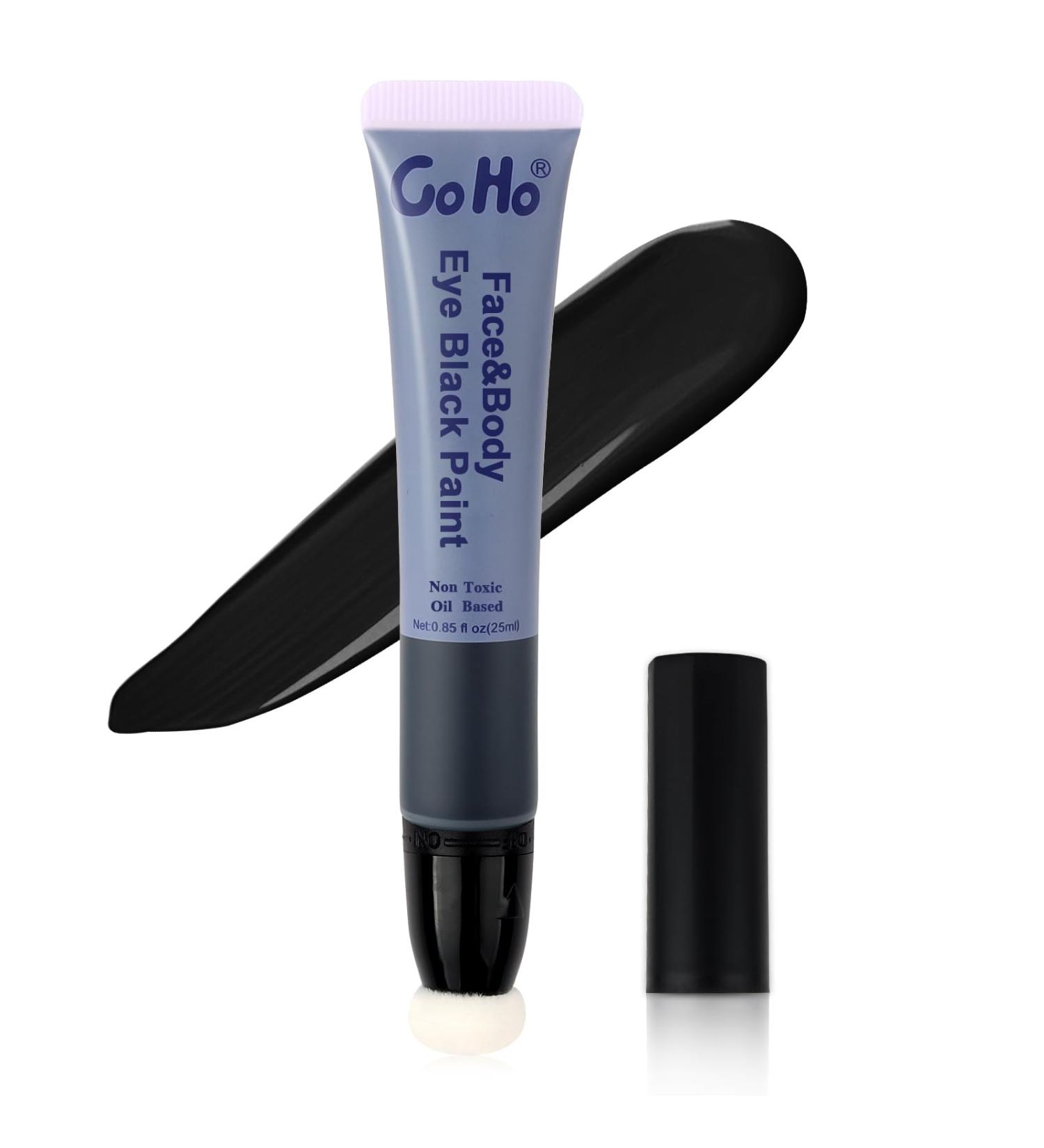 Go Ho Black Face Paint | Easy-to-Use Waterproof Oil-Based Stick for Halloween Cosplay Zombie & Goth Makeup - Buy Online on GoSupps.com