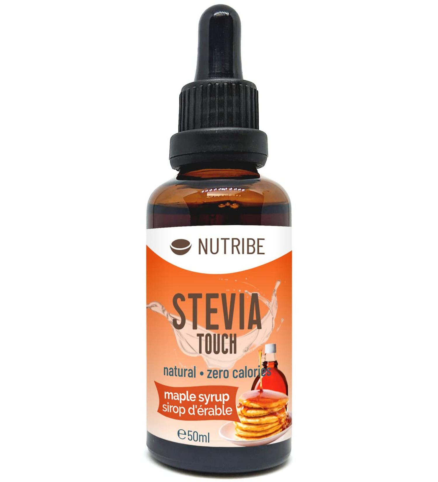 Stevia Touch 50ml - Natural Sugar-Free Sweetener | Maple Flavor Keto Paleo & Vegan Friendly - Buy Online on GoSupps.com