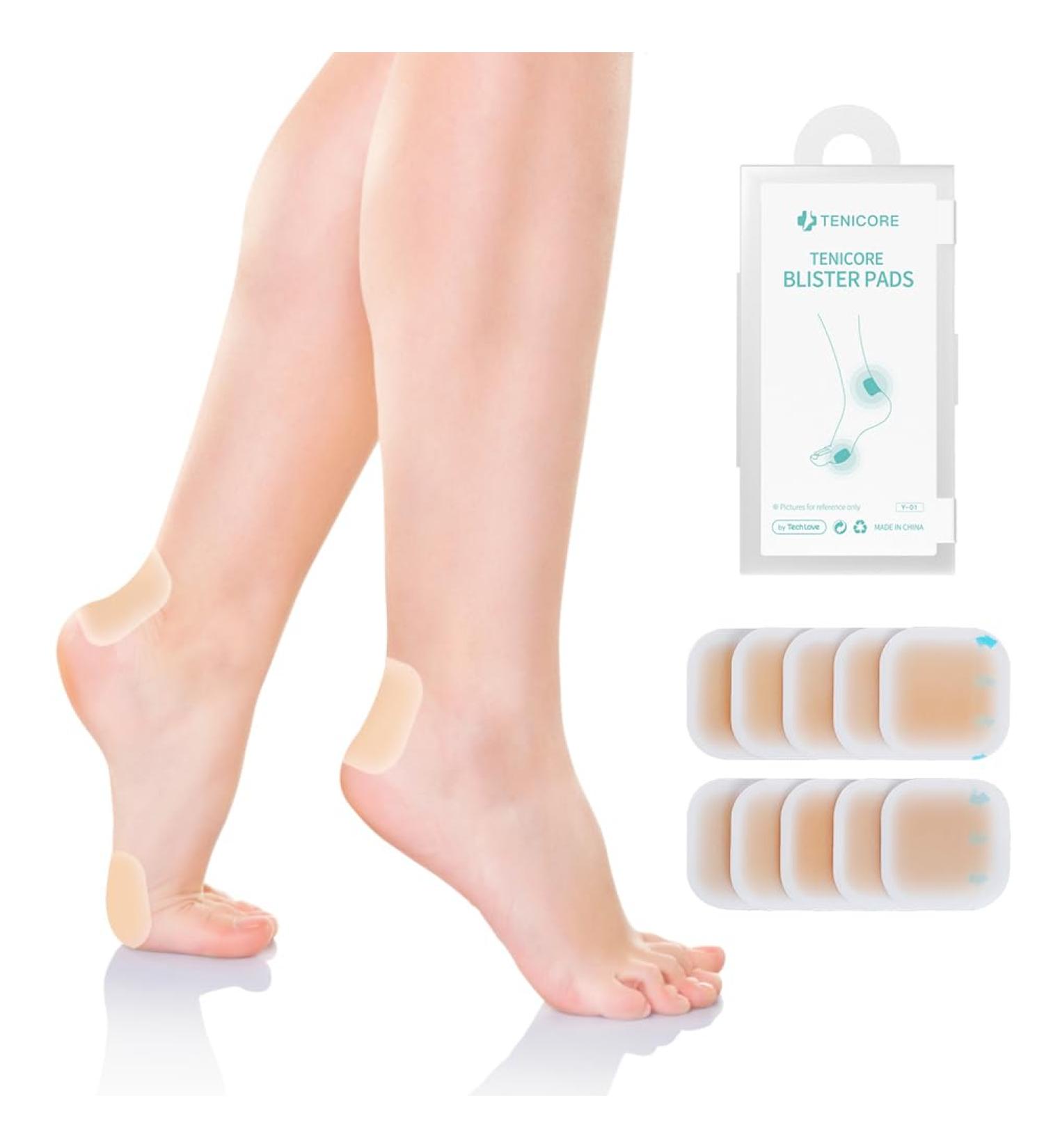 Tech Love Bunion Pads Daily and Night-time Use with Bunion Corrector Bunion Splints Toe Corrector Separator Wear with Shoes 10PCS