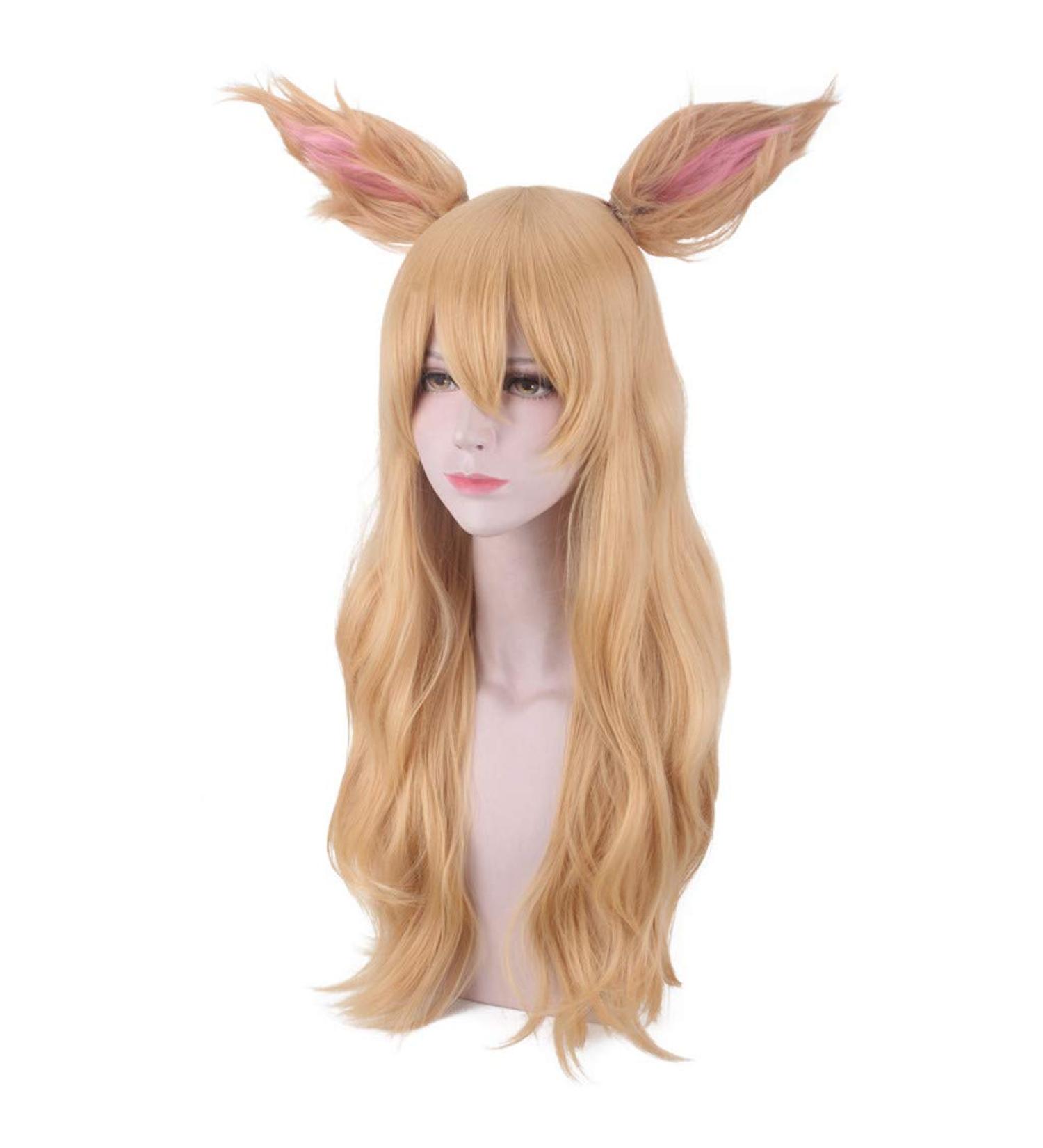 Shop Blonde Curly Long Wig - Human & Synthetic Anime Cosplay Hair for Women | International Shipping - Buy Online on GoSupps.com