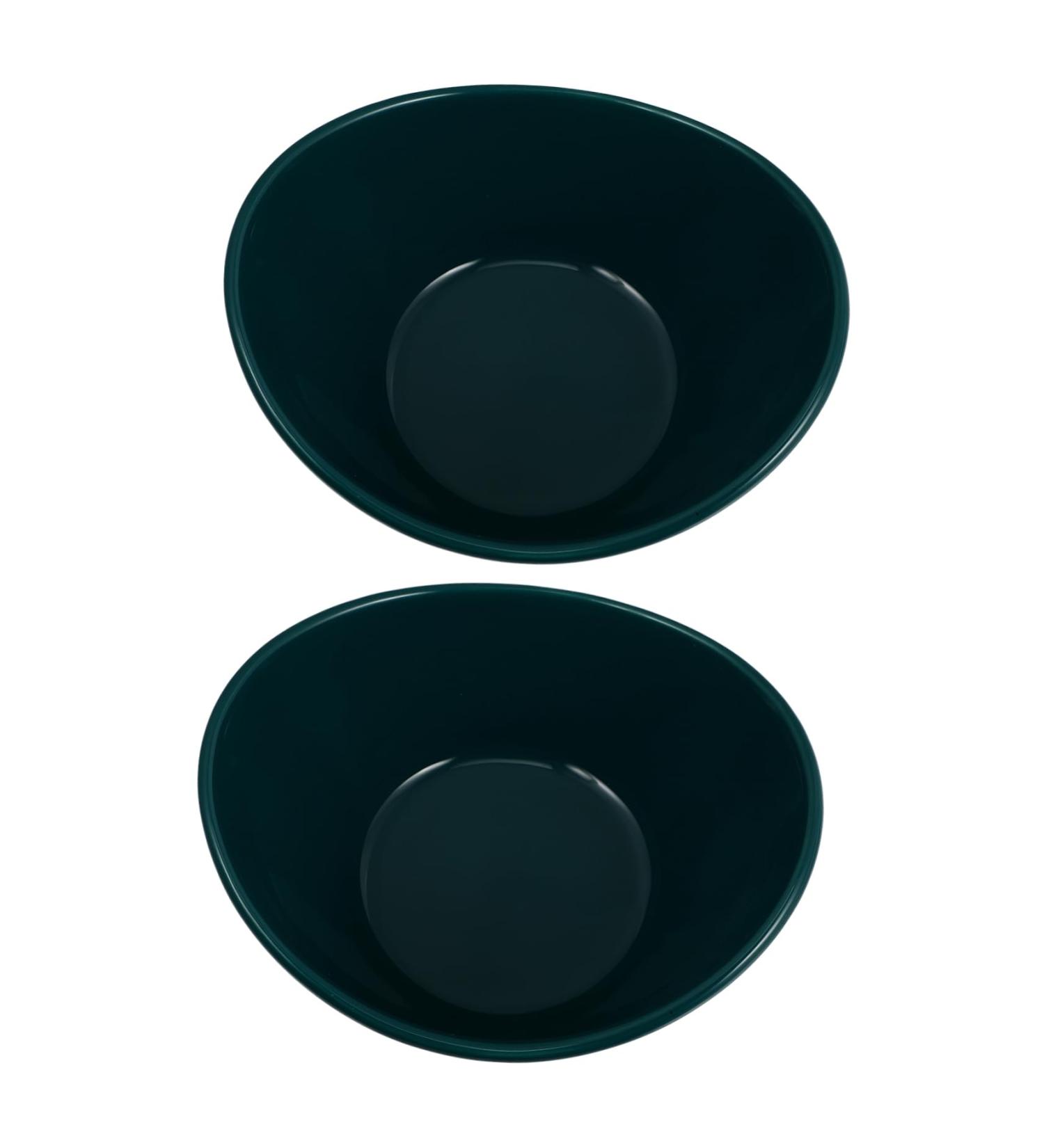 Alipis 2pcs Ingot Bowl Salad Bowl Ramen Bowls Salad Containers Household Tableware Fruit Kitchen Supplies 15.8X12.5CM Green - Buy Online on GoSupps.com
