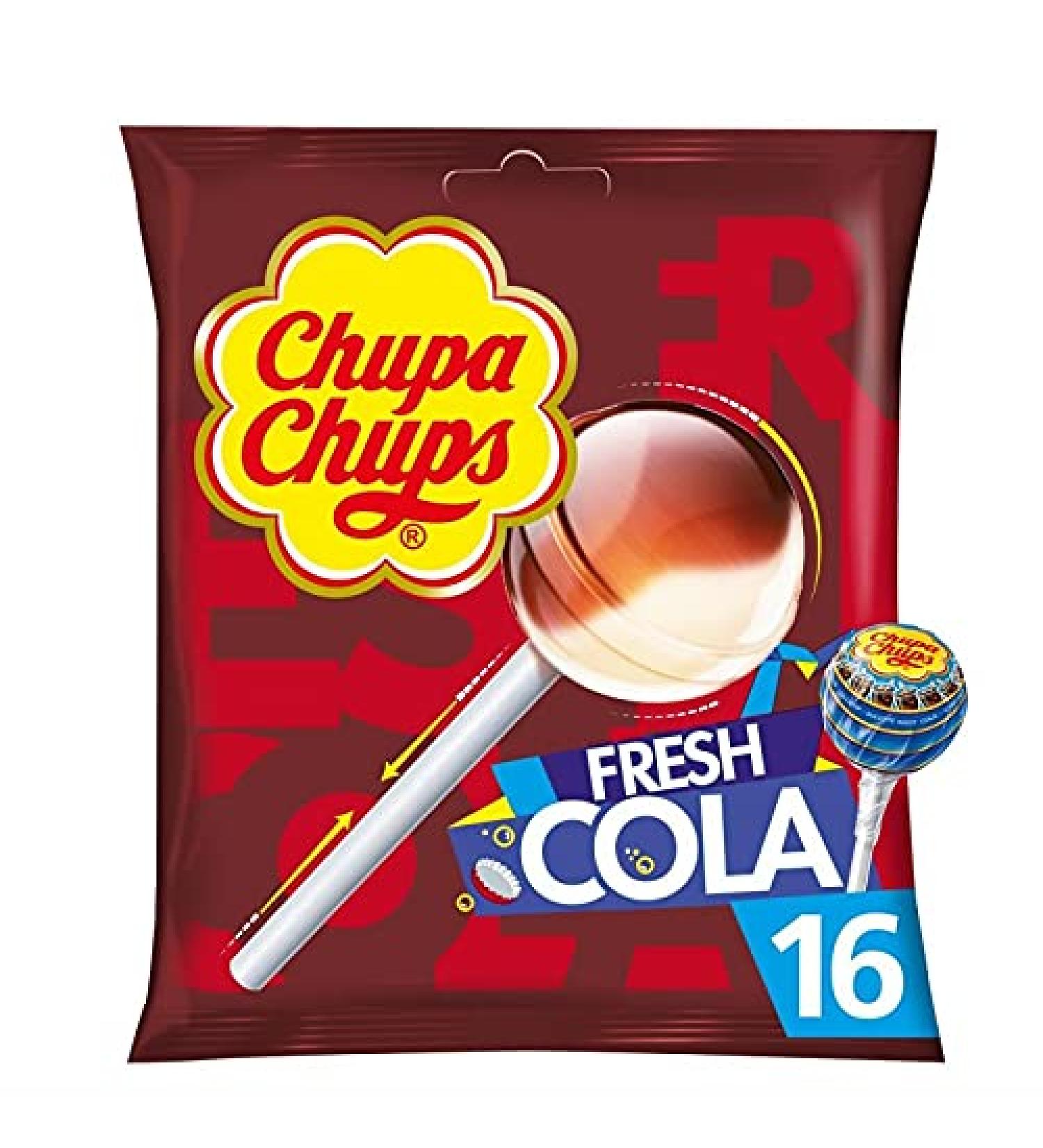 Chupa Chups Fresh Cola Lollipops Pack of 4 192 g - Buy Online on GoSupps.com